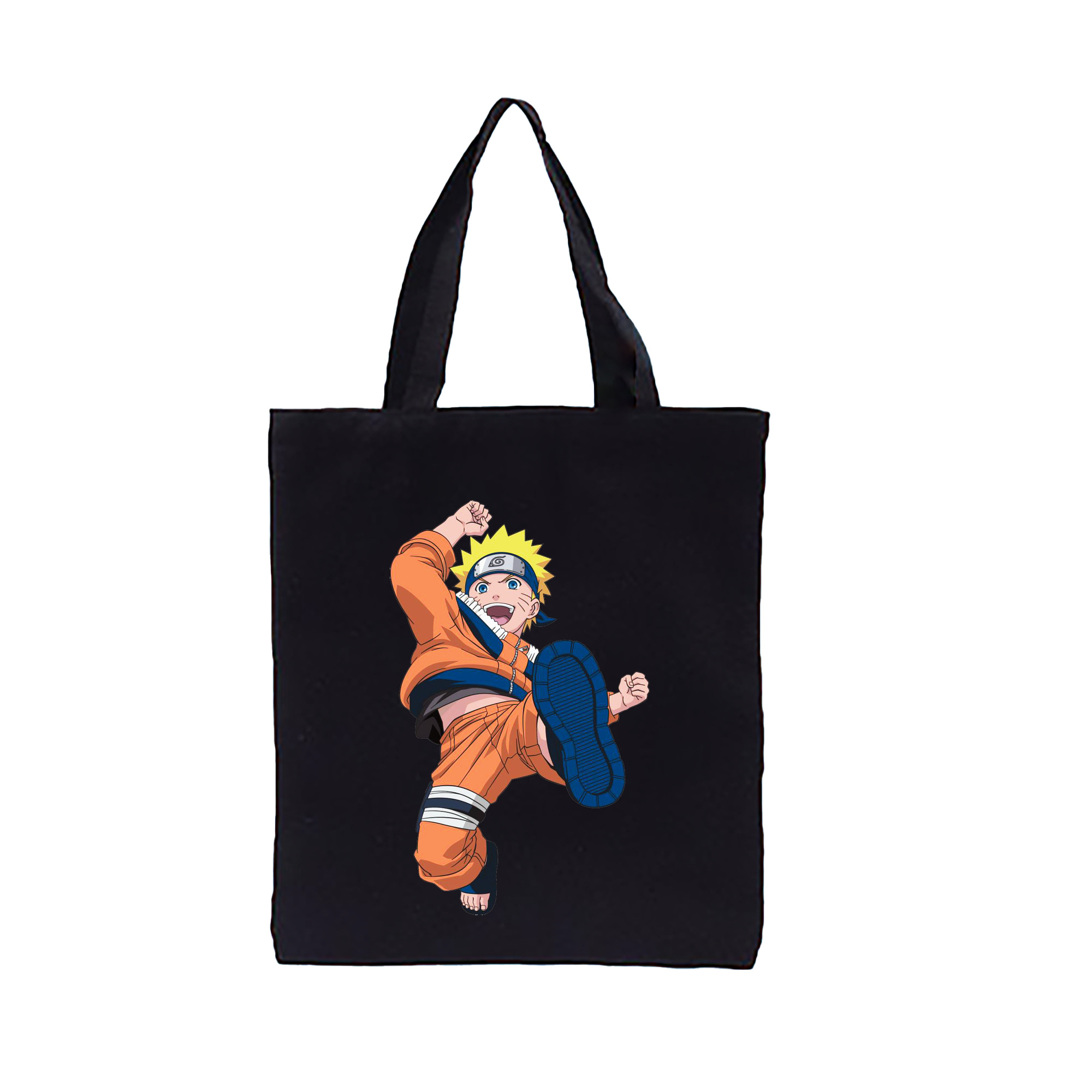 （画像用） NARUTO -ナルト- うずまき ナルト Uzumaki Naruto 縦型キャンバス生地手提げバッグ　トートバッグ