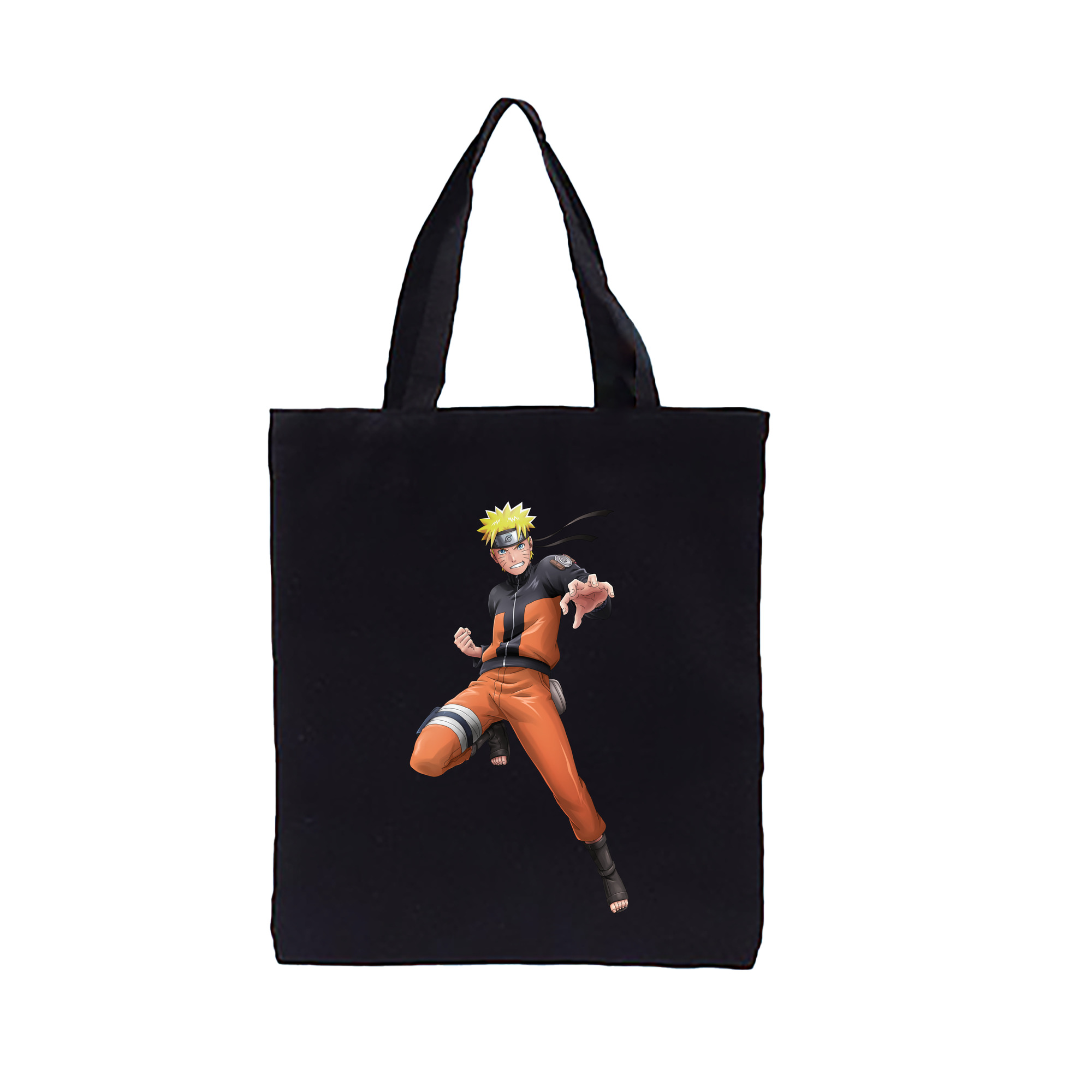 （画像用） NARUTO -ナルト- うずまき ナルト Uzumaki Naruto 縦型キャンバス生地手提げバッグ　トートバッグ