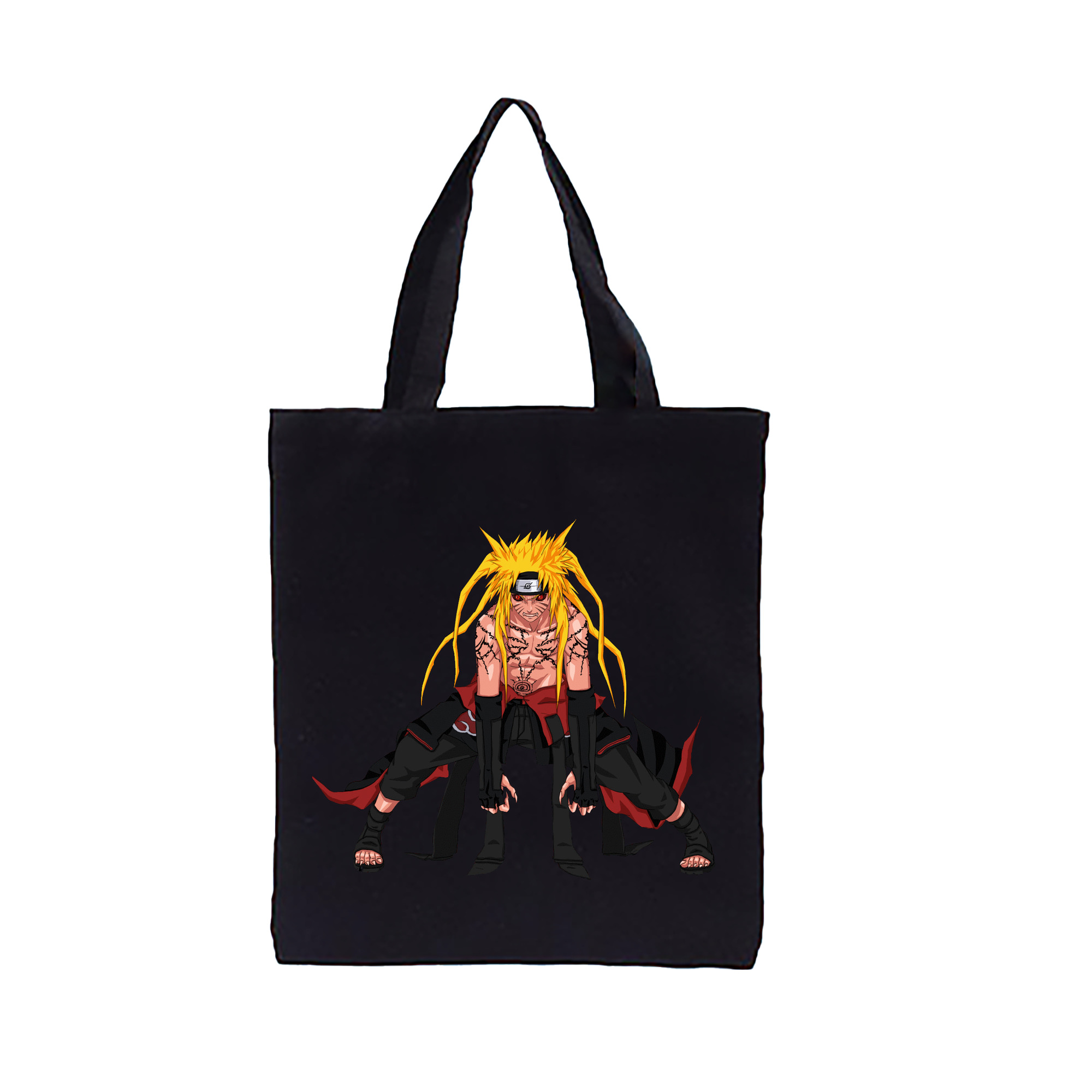 （画像用） NARUTO -ナルト- うずまき ナルト Uzumaki Naruto 縦型キャンバス生地手提げバッグ　トートバッグ