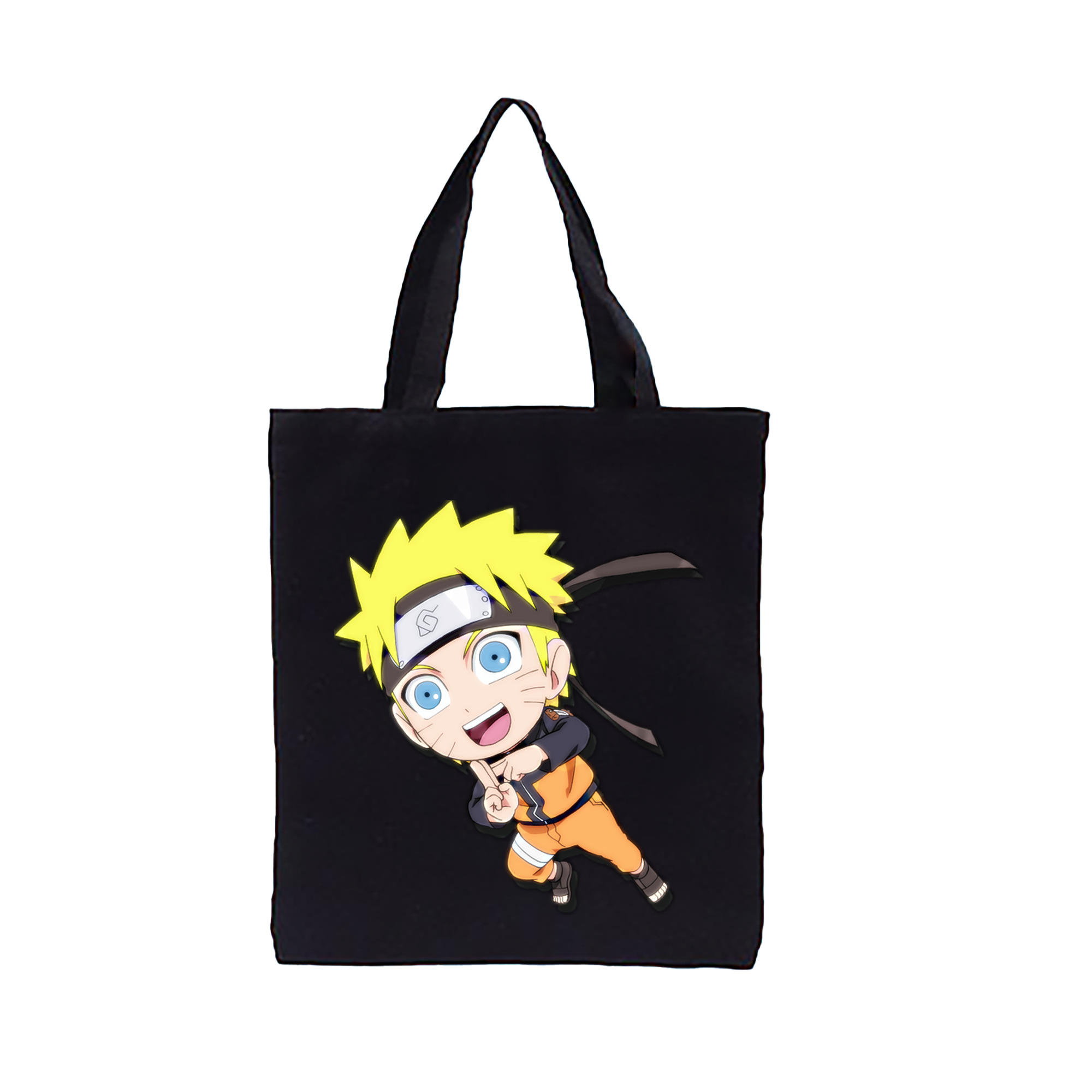 （画像用） NARUTO -ナルト- うずまき ナルト Uzumaki Naruto 縦型キャンバス生地手提げバッグ　トートバッグ