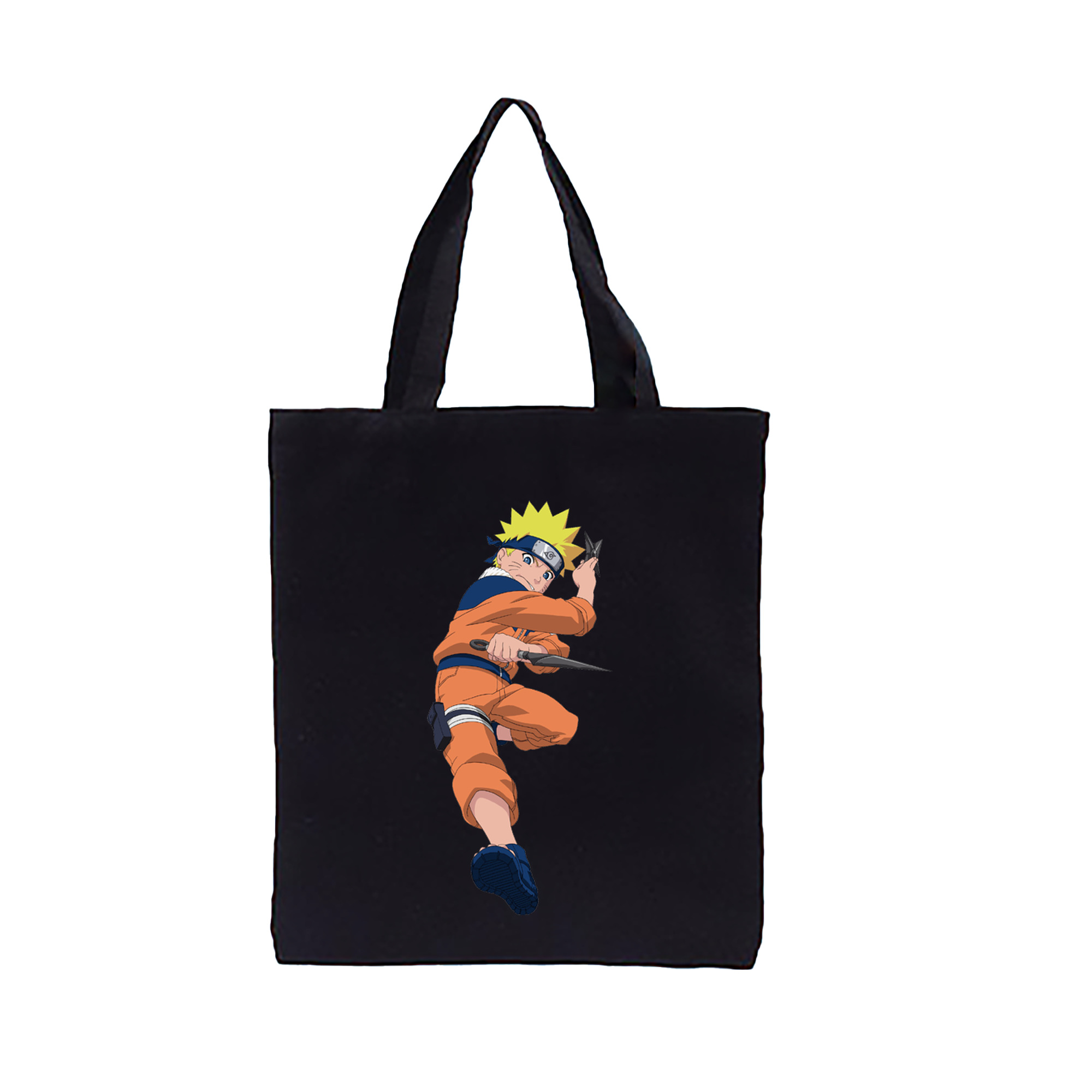 （画像用） NARUTO -ナルト- うずまき ナルト Uzumaki Naruto 縦型キャンバス生地手提げバッグ　トートバッグ