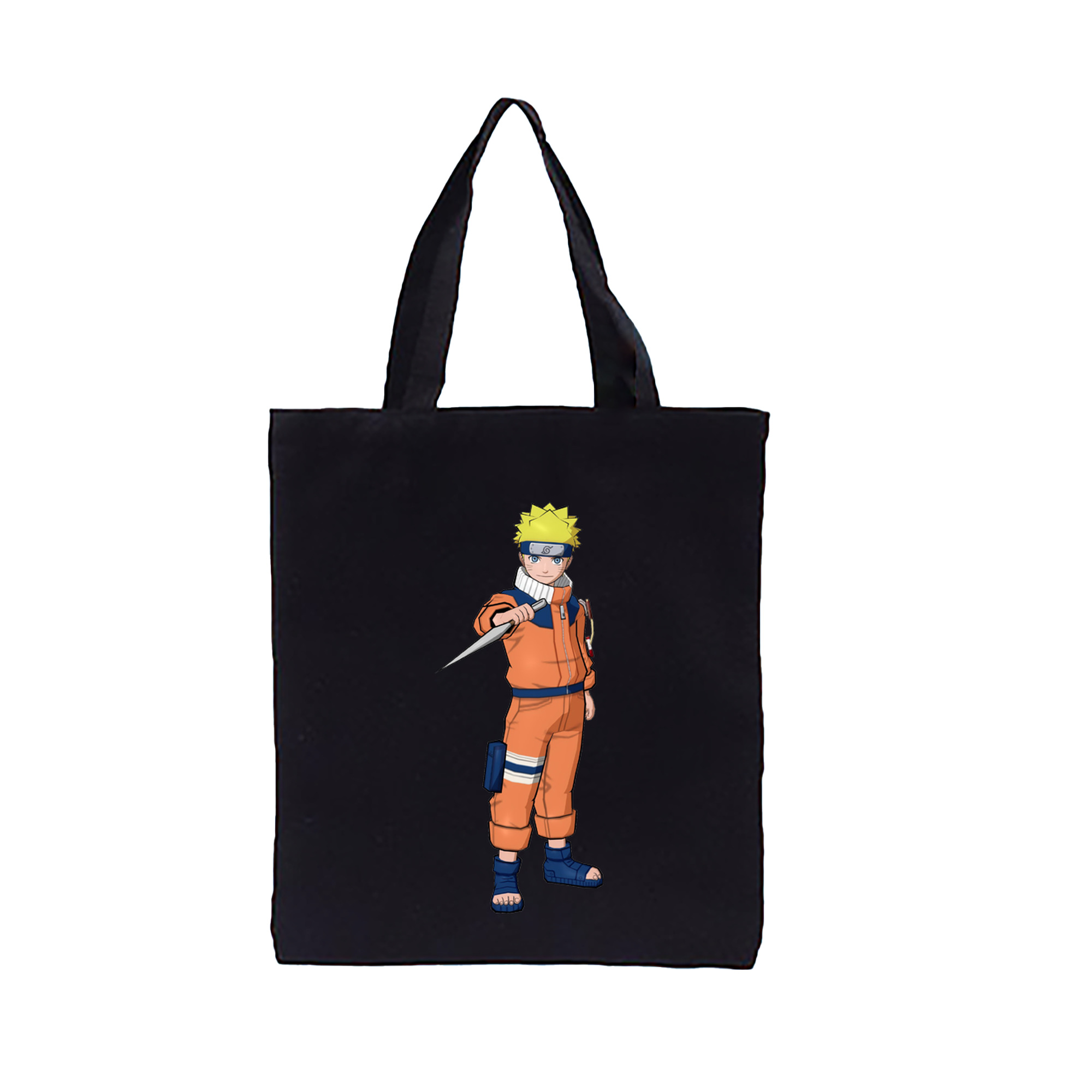 （画像用） NARUTO -ナルト- うずまき ナルト Uzumaki Naruto 縦型キャンバス生地手提げバッグ　トートバッグ