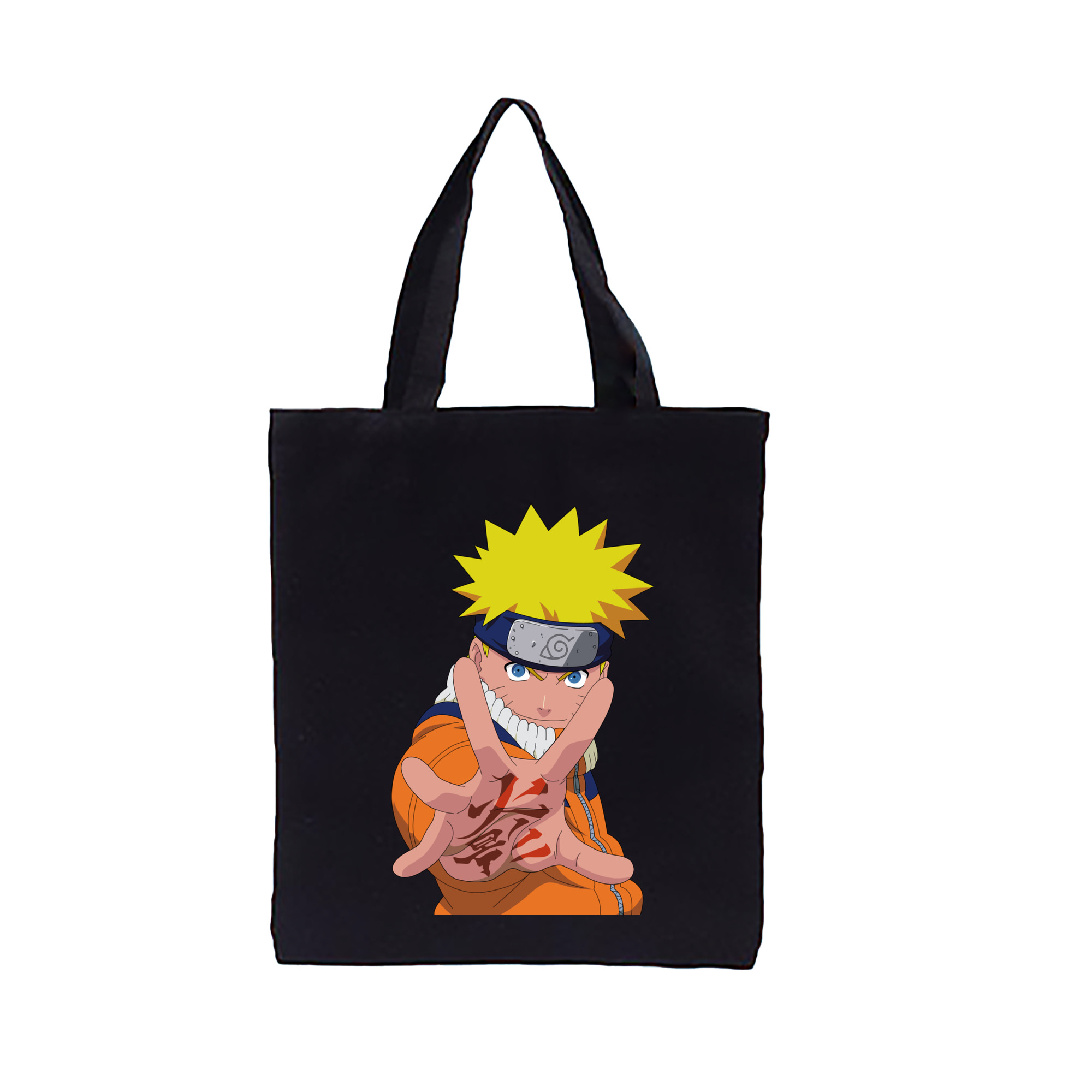 （画像用） NARUTO -ナルト- うずまき ナルト Uzumaki Naruto 縦型キャンバス生地手提げバッグ　トートバッグ