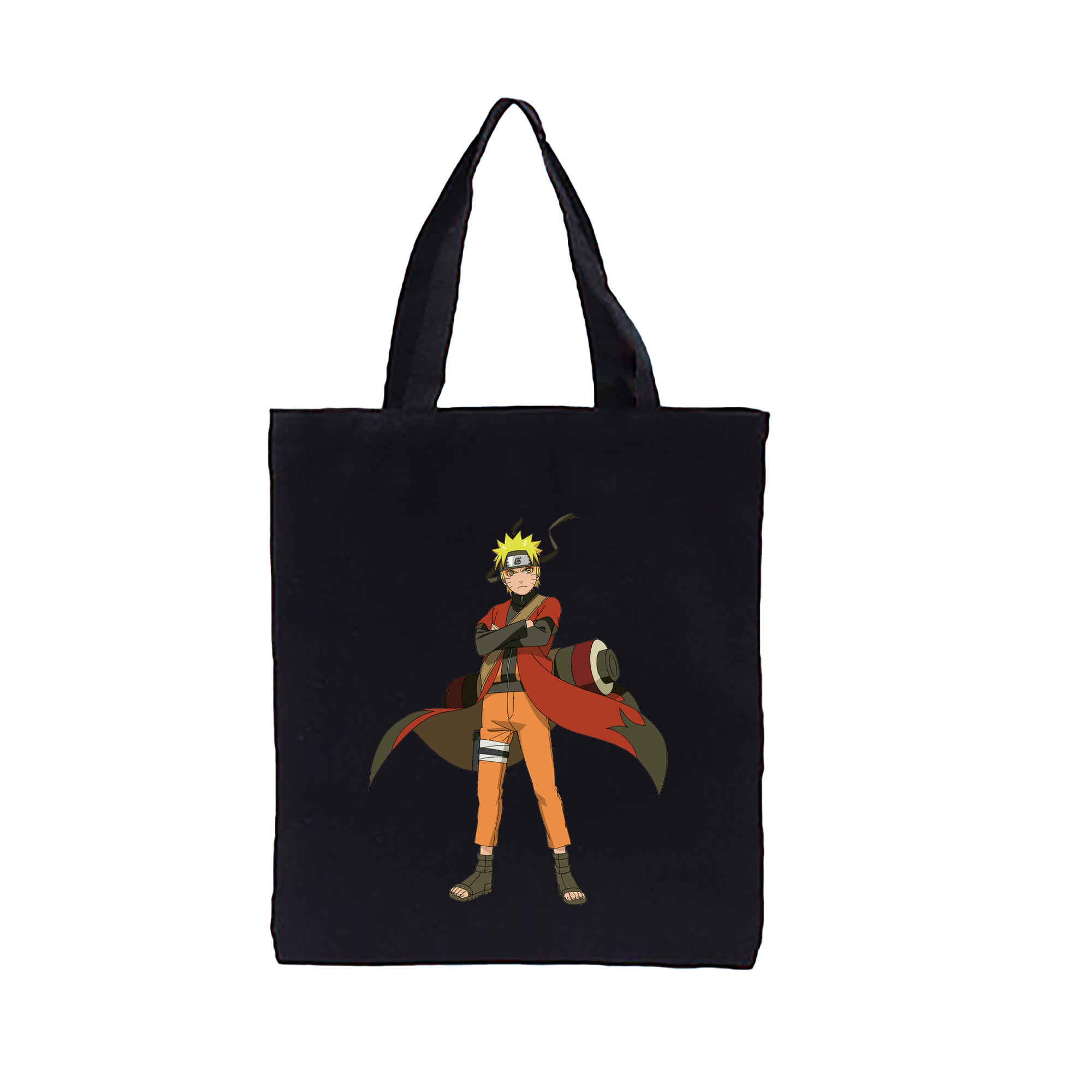（画像用） NARUTO -ナルト- うずまき ナルト Uzumaki Naruto 縦型キャンバス生地手提げバッグ　トートバッグ