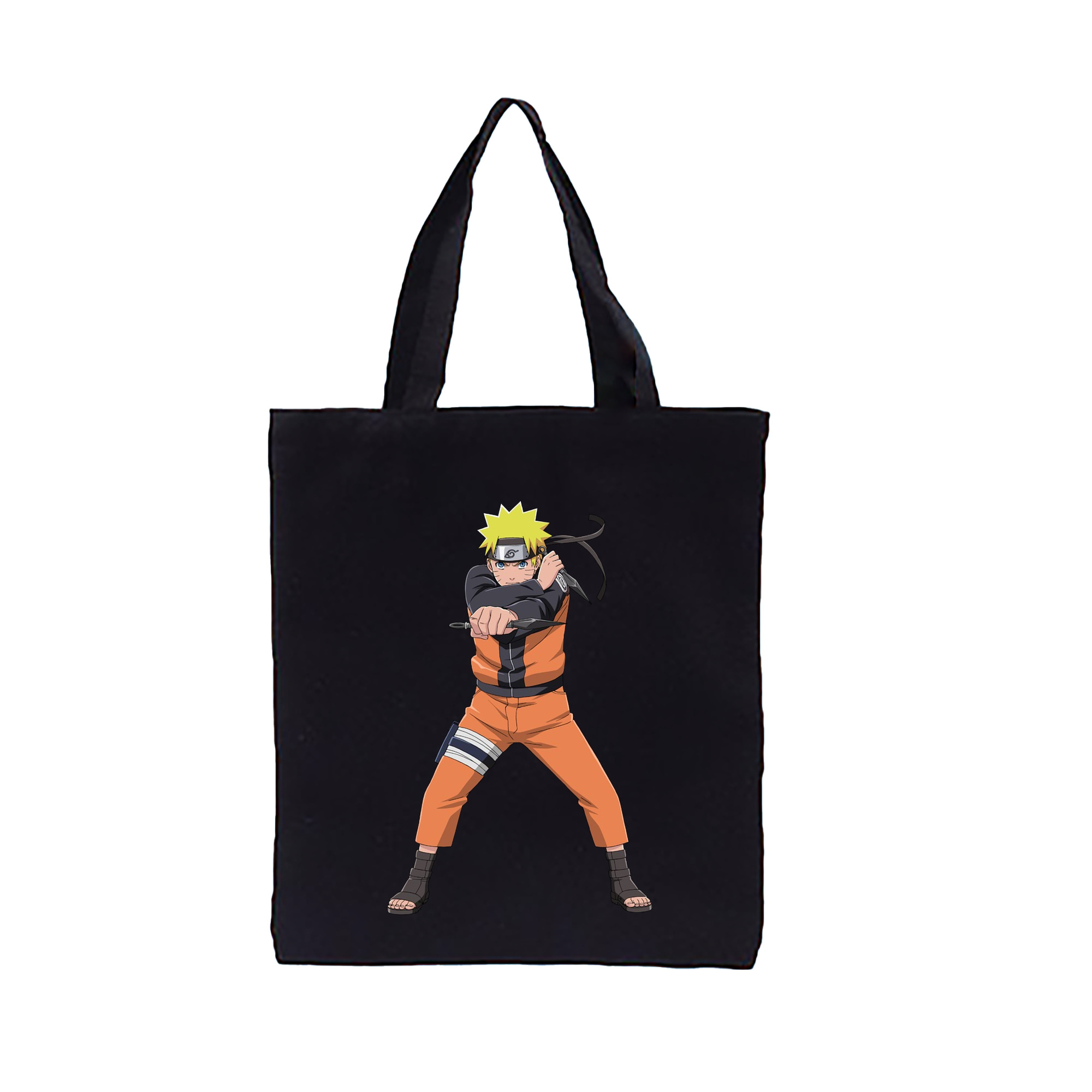 （画像用） NARUTO -ナルト- うずまき ナルト Uzumaki Naruto 縦型キャンバス生地手提げバッグ　トートバッグ