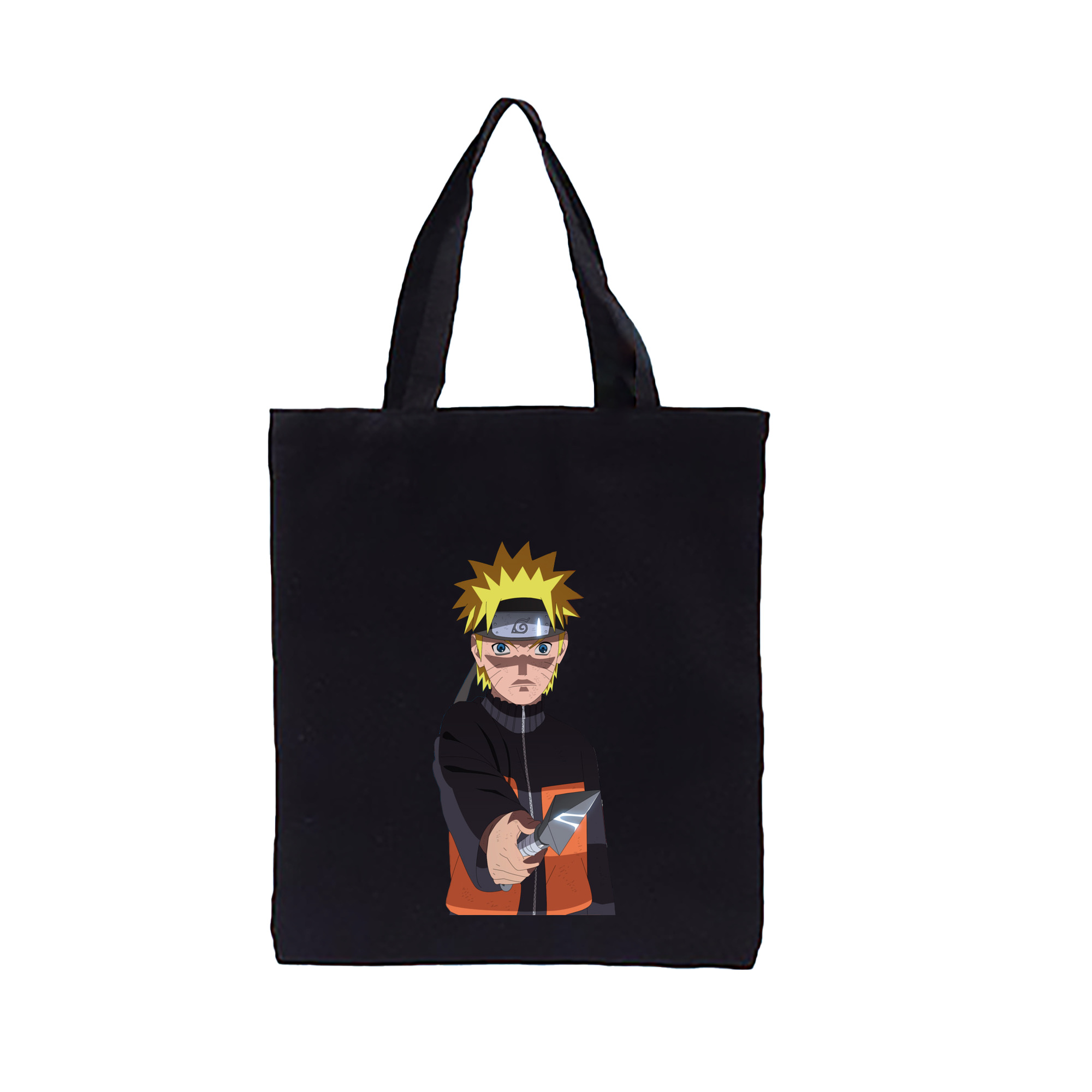 （画像用） NARUTO -ナルト- うずまき ナルト Uzumaki Naruto 縦型キャンバス生地手提げバッグ　トートバッグ