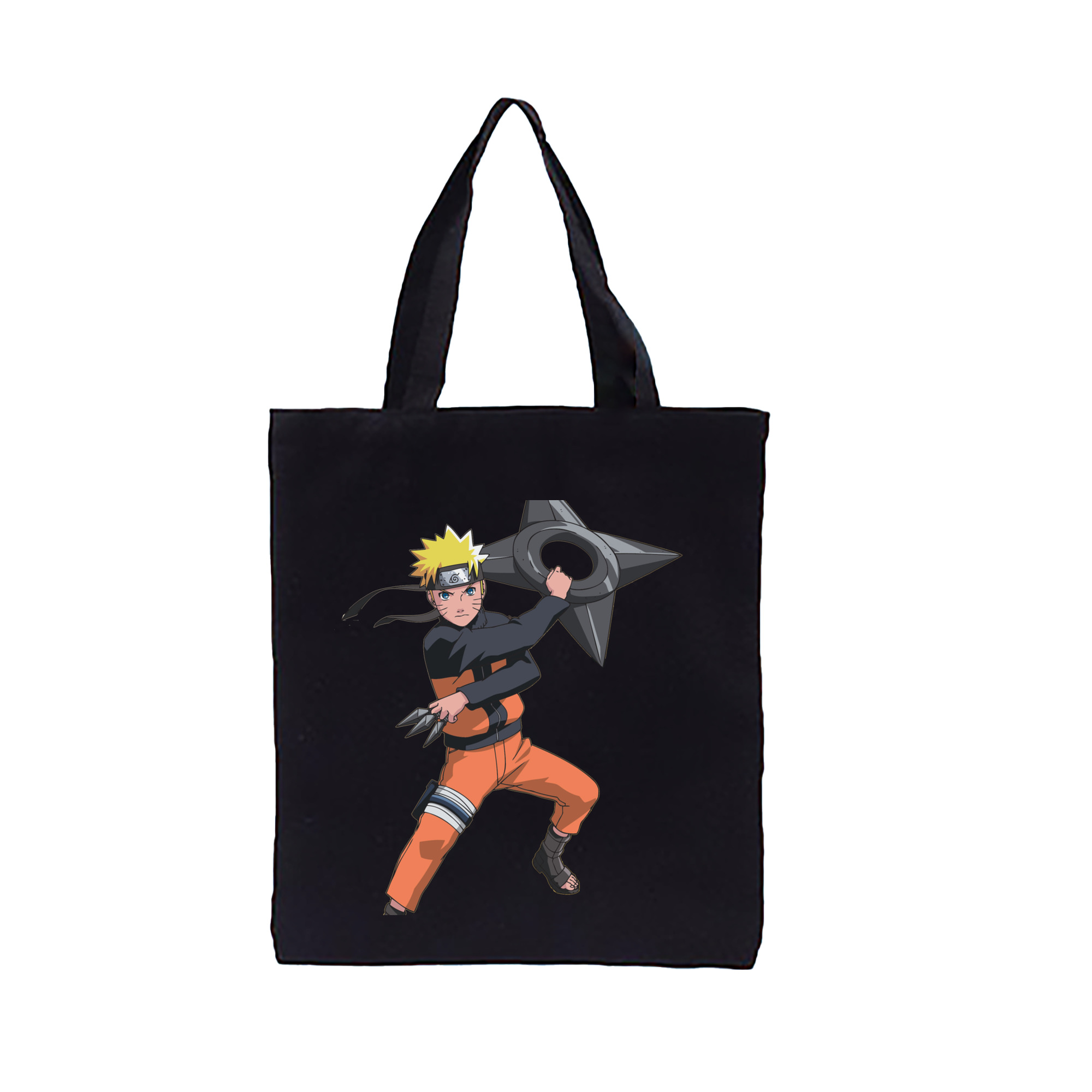 （画像用） NARUTO -ナルト- うずまき ナルト Uzumaki Naruto 縦型キャンバス生地手提げバッグ　トートバッグ