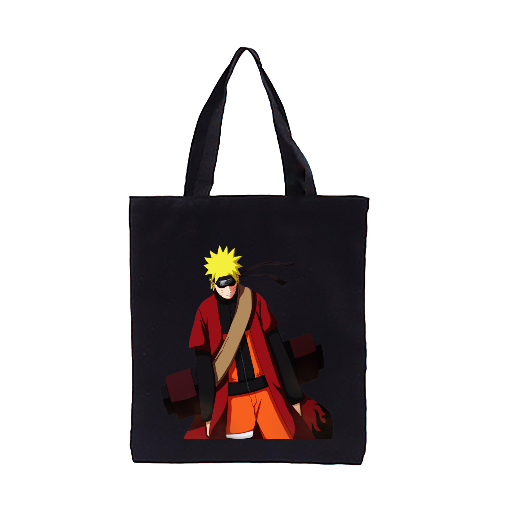 （画像用） NARUTO -ナルト- うずまき ナルト Uzumaki Naruto 縦型キャンバス生地手提げバッグ　トートバッグ