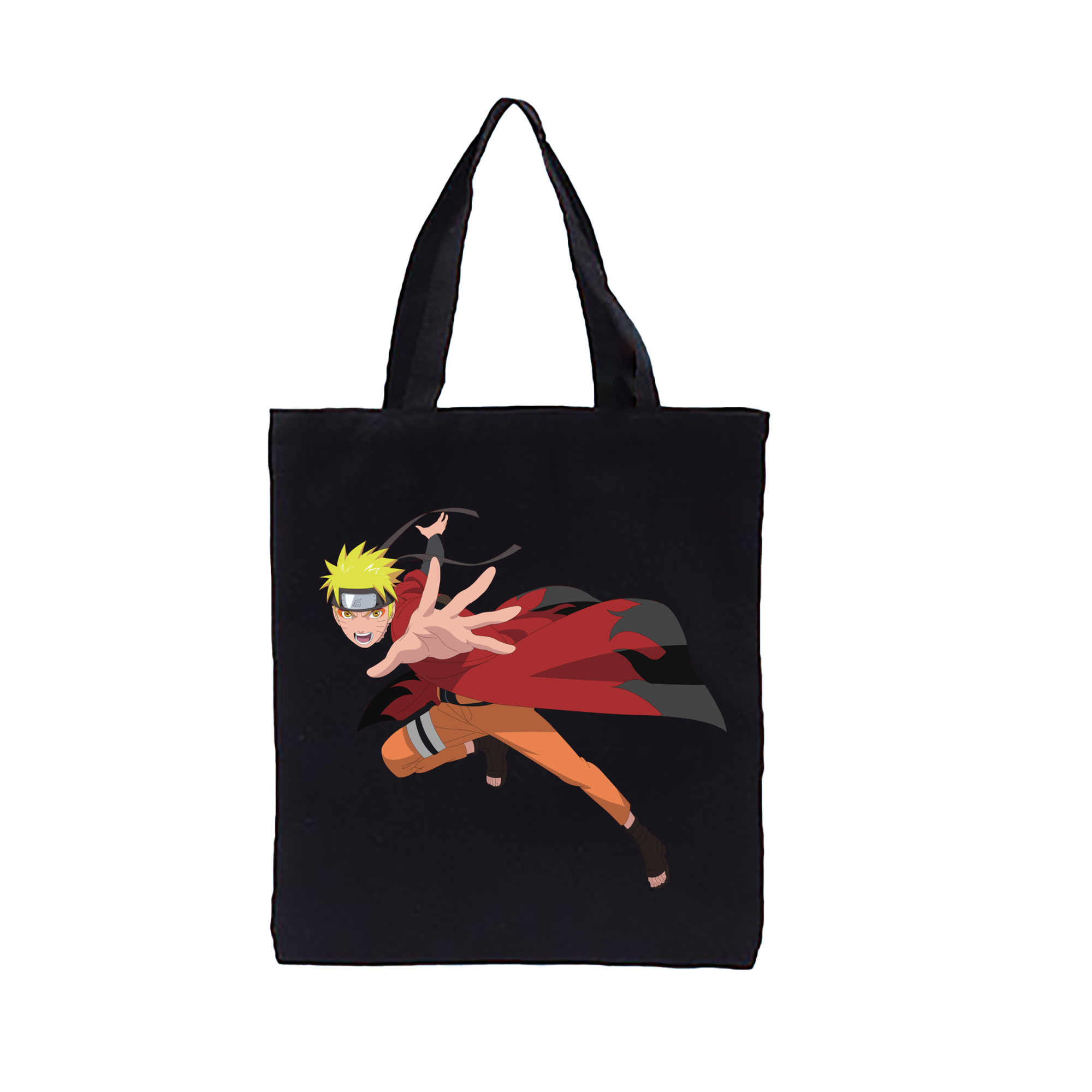 （画像用） NARUTO -ナルト- うずまき ナルト Uzumaki Naruto 縦型キャンバス生地手提げバッグ　トートバッグ