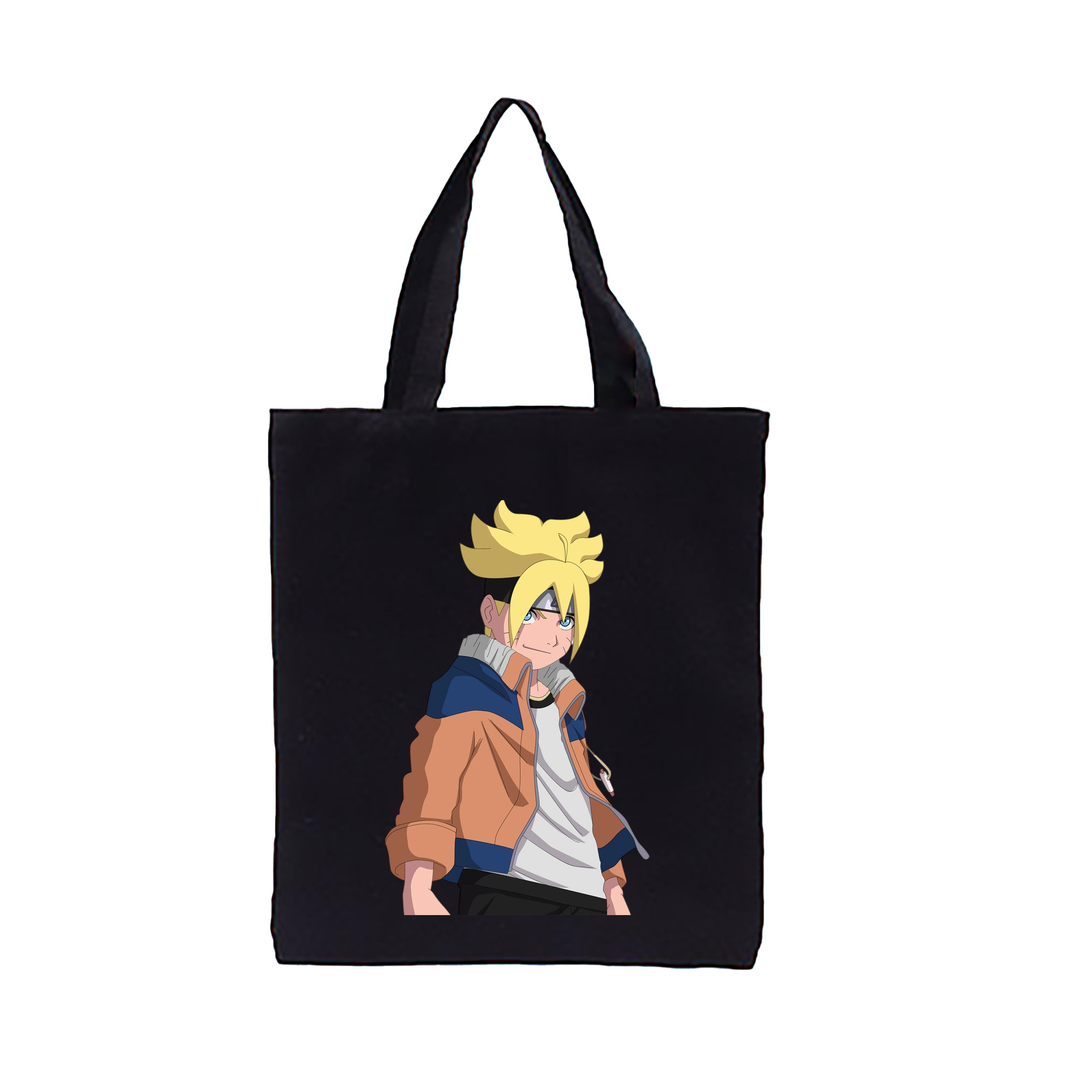 （画像用） NARUTO -ナルト- うずまき ナルト Uzumaki Naruto 縦型キャンバス生地手提げバッグ　トートバッグ