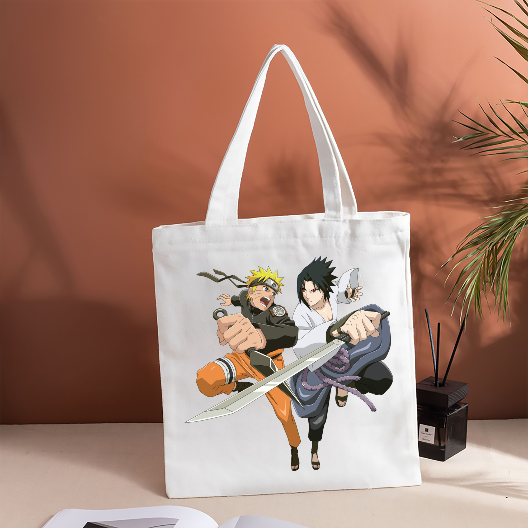 NARUTO -ナルト- うずまき ナルト Uzumaki Naruto 縦型キャンバス生地手提げバッグ　トートバッグ