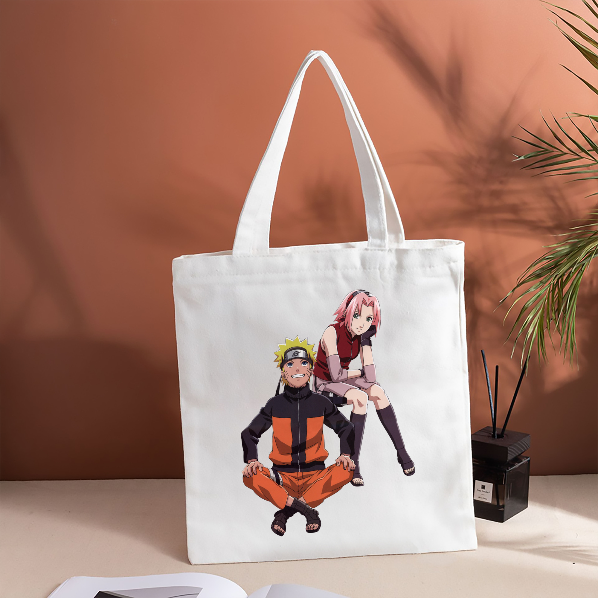 NARUTO -ナルト- うずまき ナルト Uzumaki Naruto 縦型キャンバス生地手提げバッグ　トートバッグ