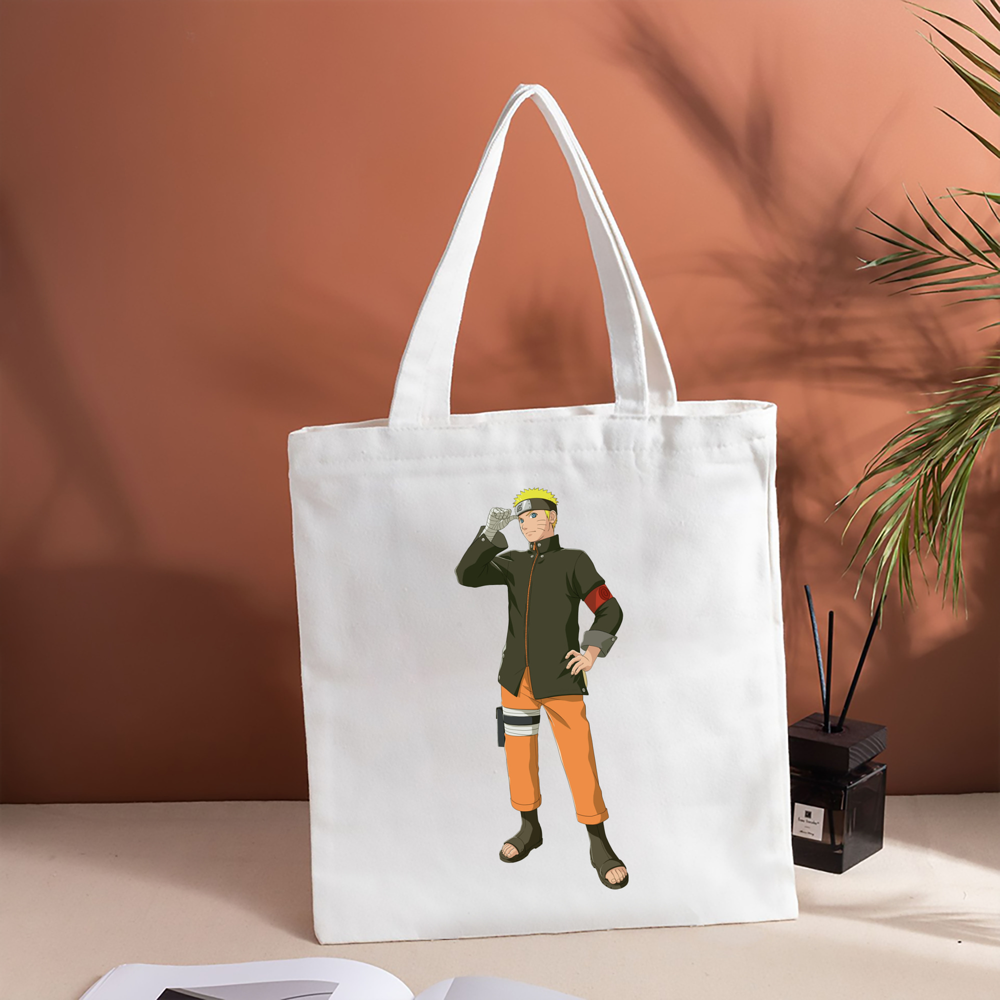 NARUTO -ナルト- うずまき ナルト Uzumaki Naruto 縦型キャンバス生地手提げバッグ　トートバッグ