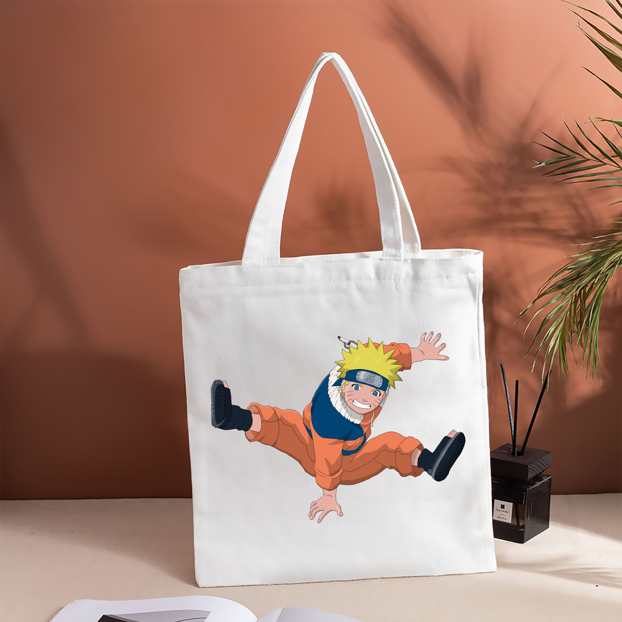 NARUTO -ナルト- うずまき ナルト Uzumaki Naruto 縦型キャンバス生地手提げバッグ　トートバッグ