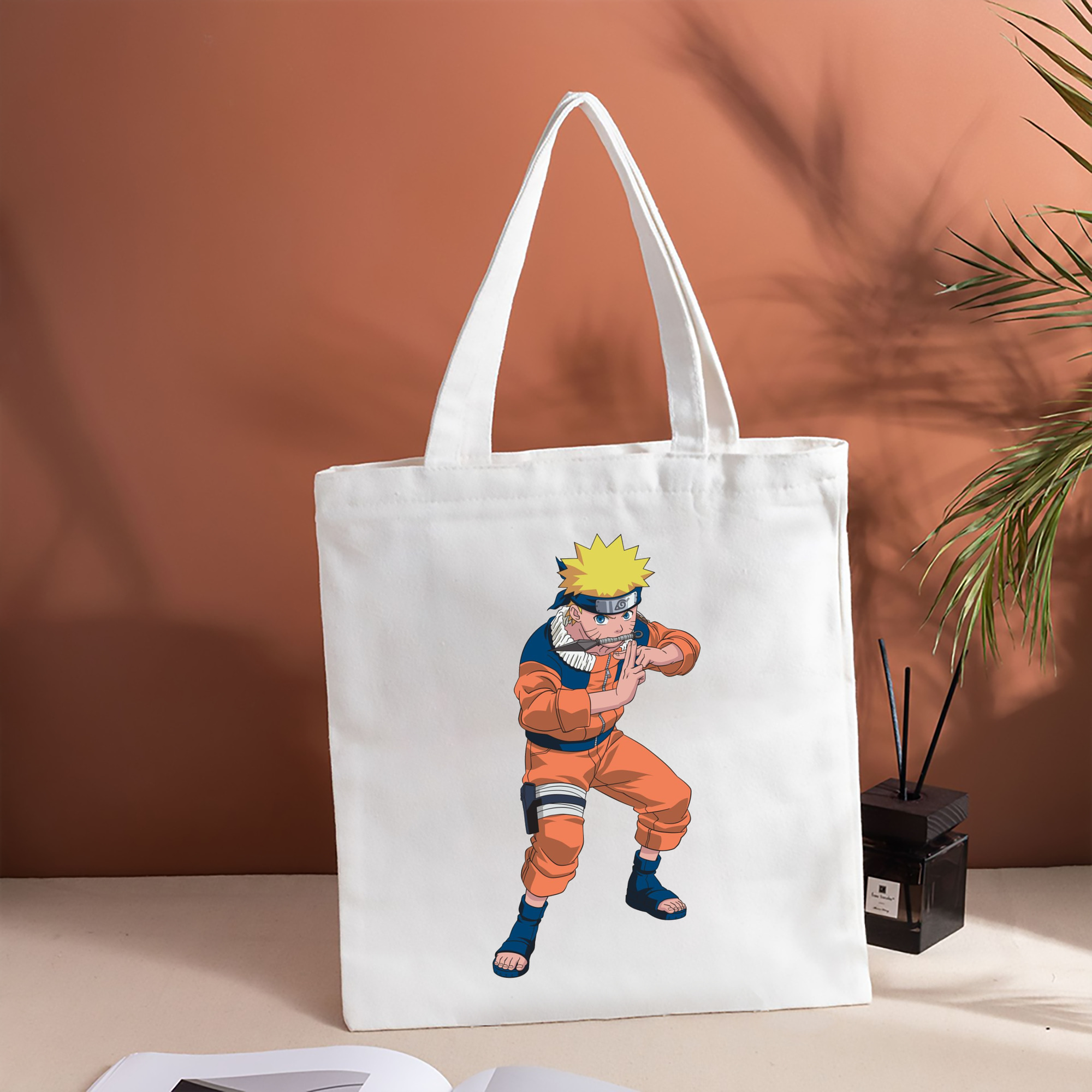 NARUTO -ナルト- うずまき ナルト Uzumaki Naruto 縦型キャンバス生地手提げバッグ　トートバッグ