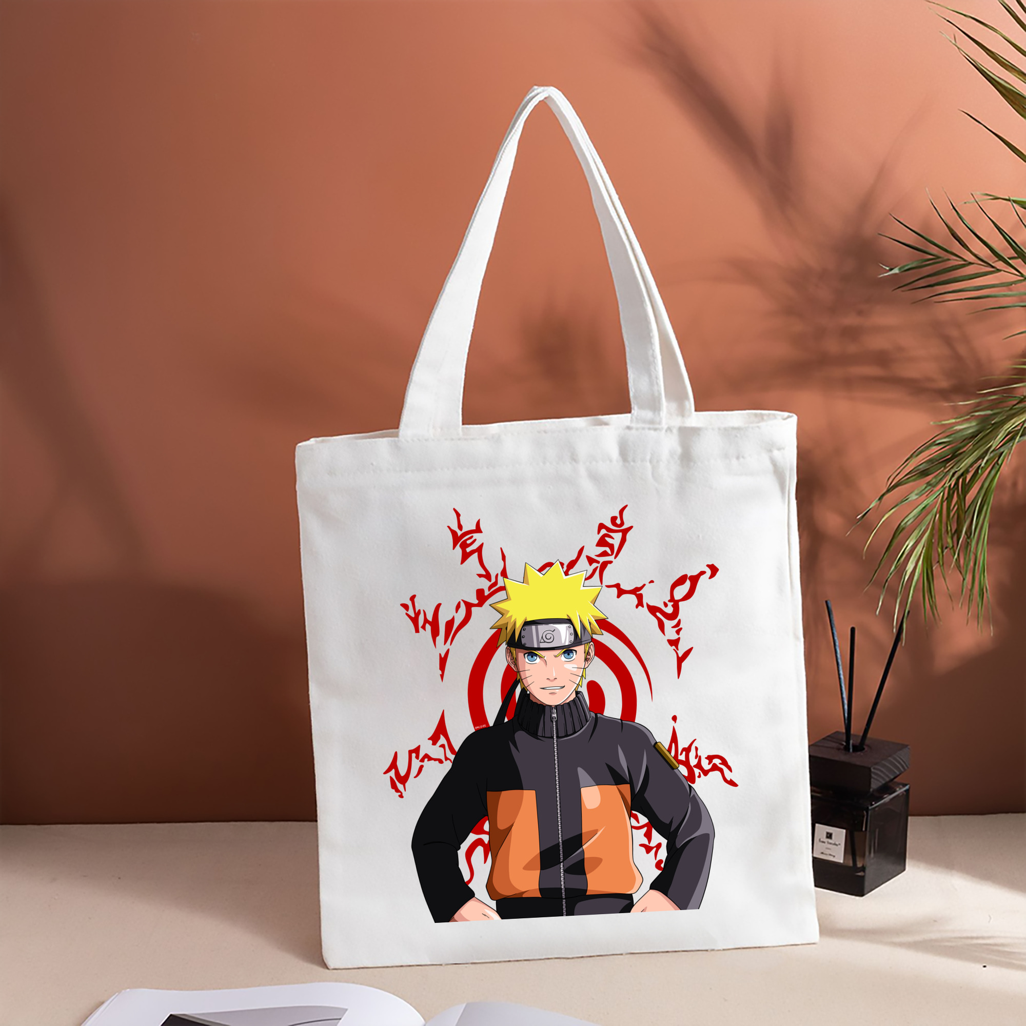NARUTO -ナルト- うずまき ナルト Uzumaki Naruto 縦型キャンバス生地手提げバッグ　トートバッグ