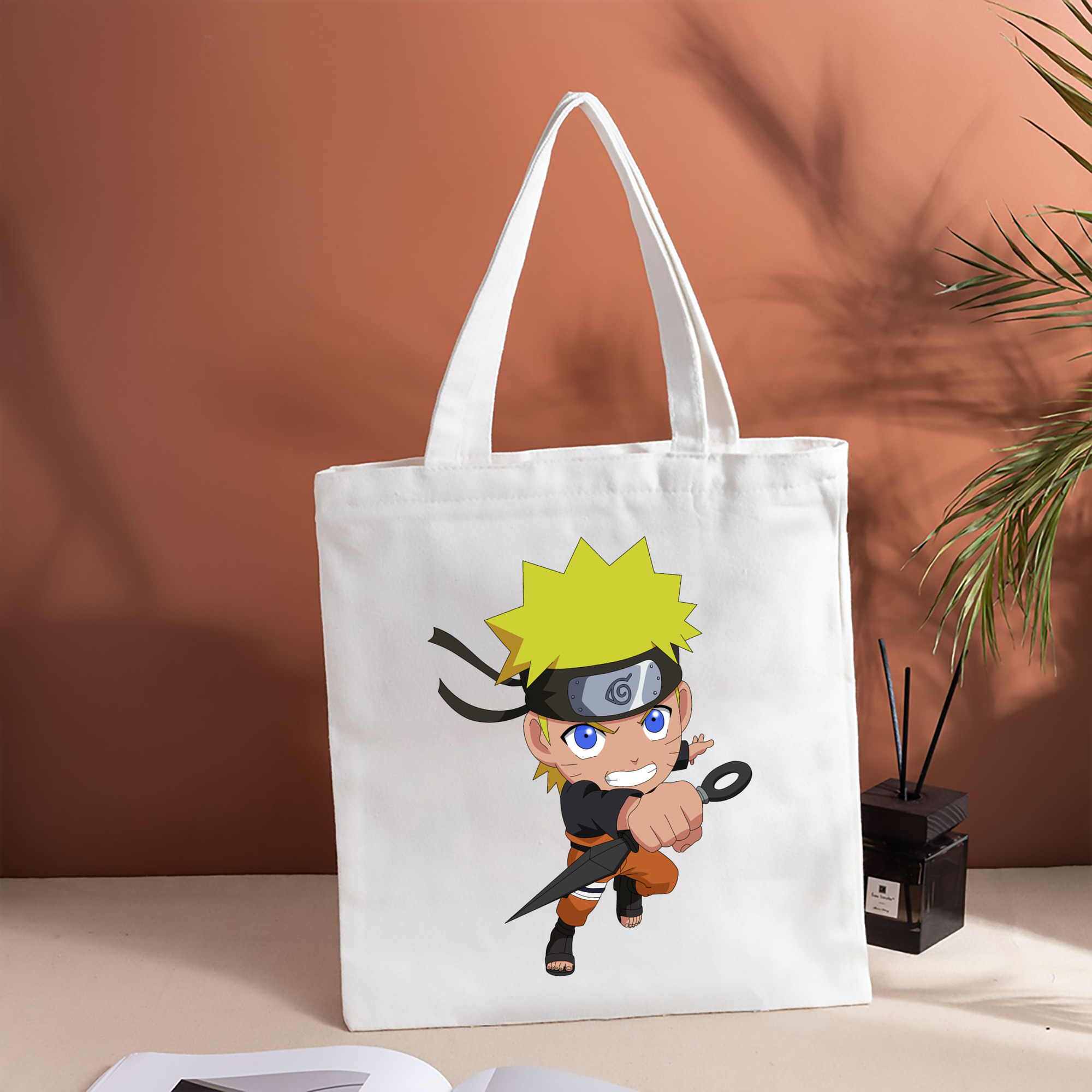 NARUTO -ナルト- うずまき ナルト Uzumaki Naruto 縦型キャンバス生地手提げバッグ　トートバッグ