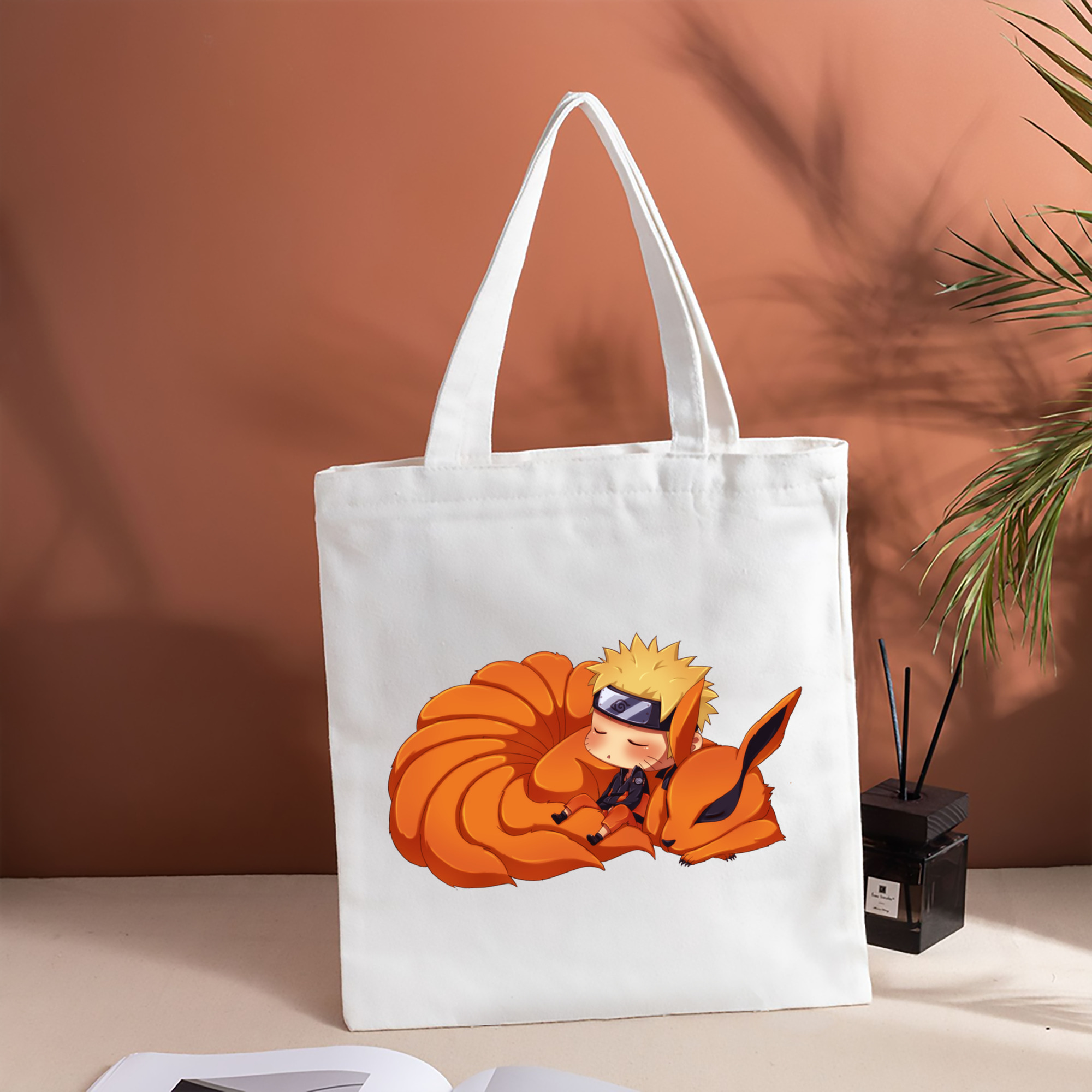 NARUTO -ナルト- うずまき ナルト Uzumaki Naruto 縦型キャンバス生地手提げバッグ　トートバッグ