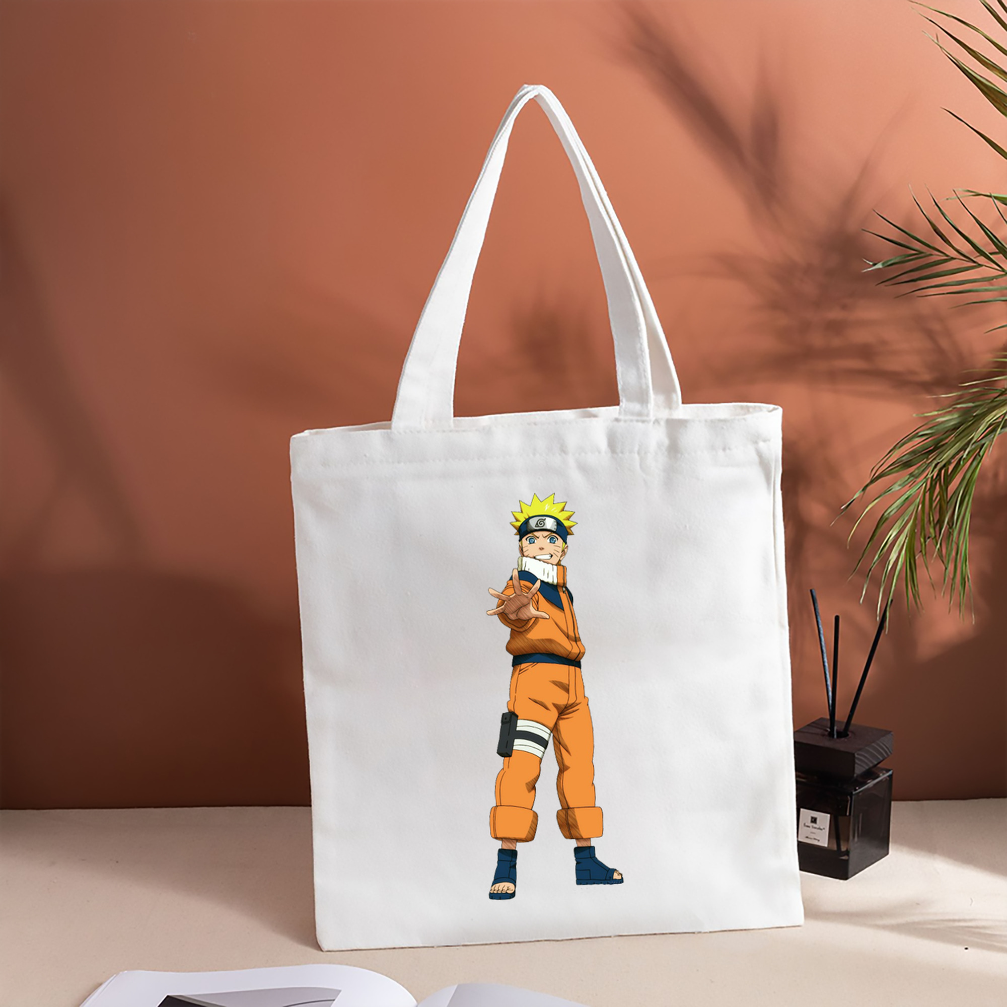 NARUTO -ナルト- うずまき ナルト Uzumaki Naruto 縦型キャンバス生地手提げバッグ　トートバッグ