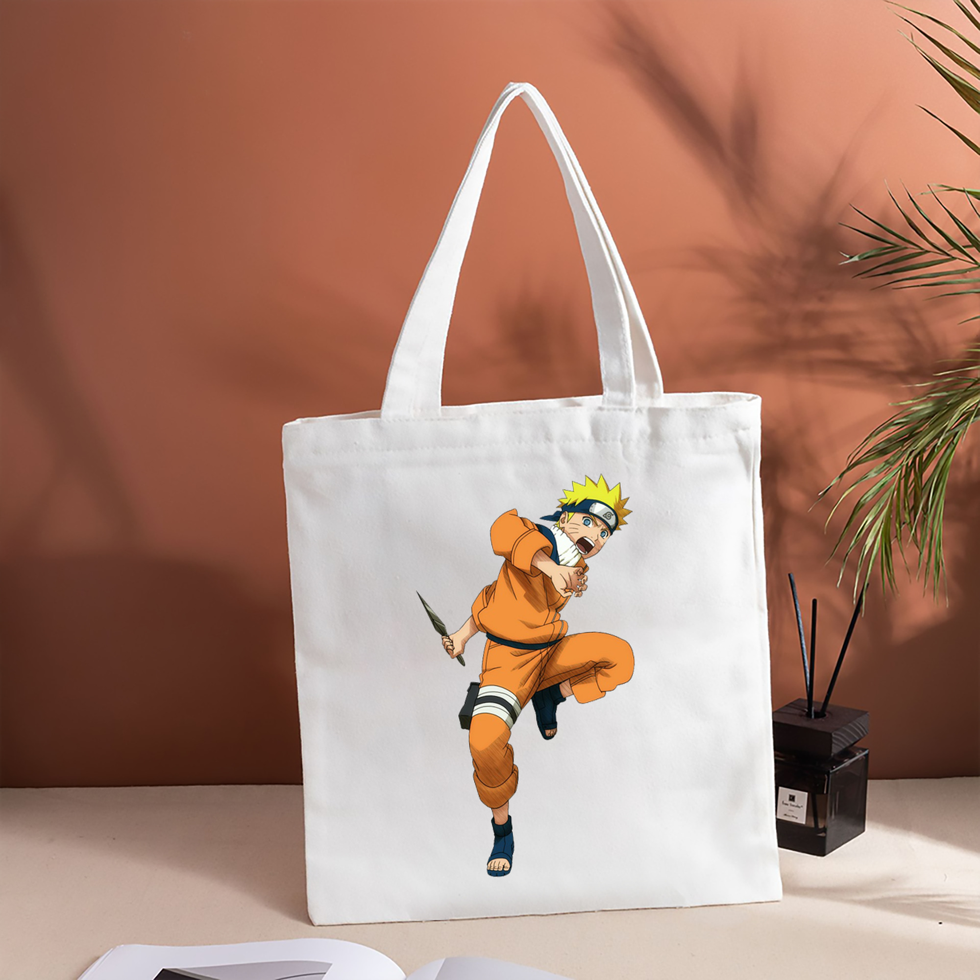 NARUTO -ナルト- うずまき ナルト Uzumaki Naruto 縦型キャンバス生地手提げバッグ　トートバッグ