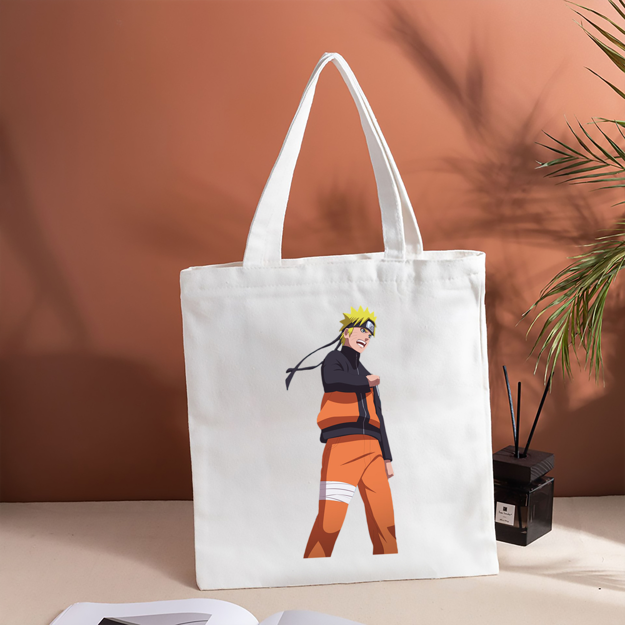 NARUTO -ナルト- うずまき ナルト Uzumaki Naruto 縦型キャンバス生地手提げバッグ　トートバッグ