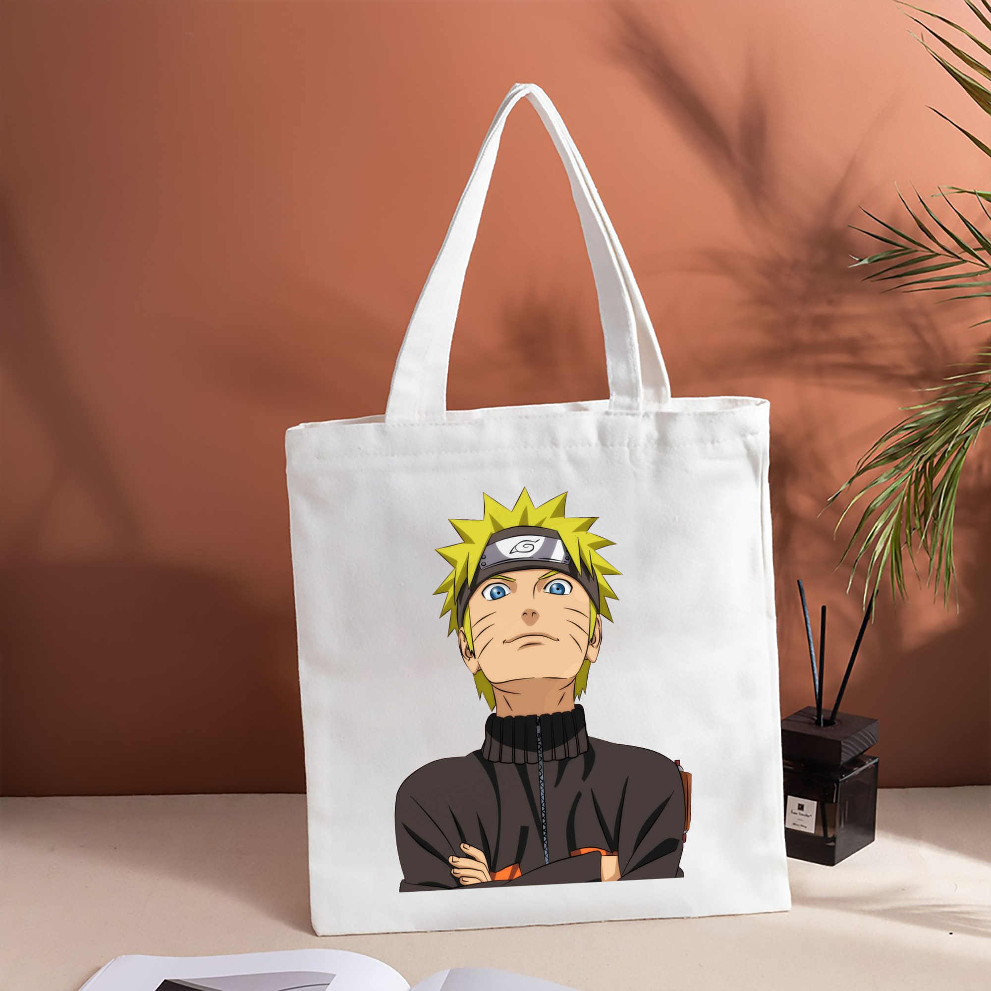NARUTO -ナルト- うずまき ナルト Uzumaki Naruto 縦型キャンバス生地手提げバッグ　トートバッグ