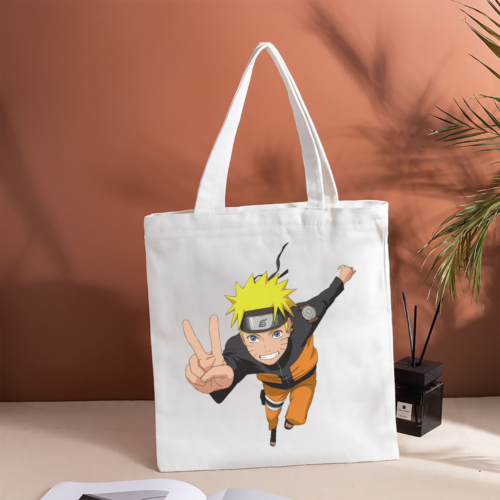 NARUTO -ナルト- うずまき ナルト Uzumaki Naruto 縦型キャンバス生地手提げバッグ　トートバッグ