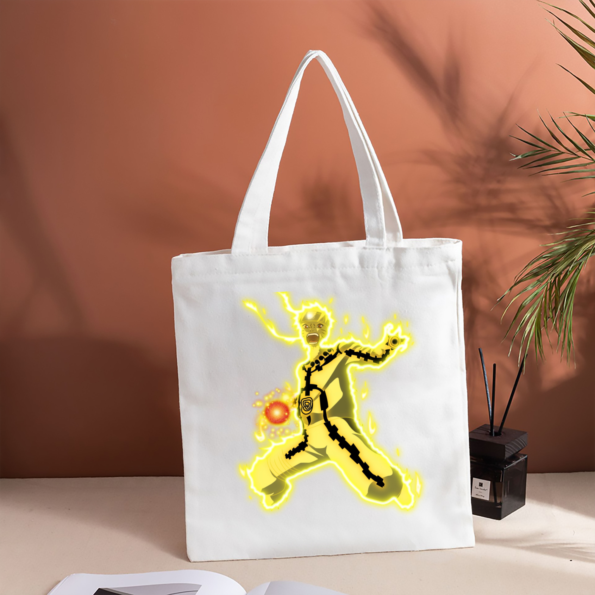 NARUTO -ナルト- うずまき ナルト Uzumaki Naruto 縦型キャンバス生地手提げバッグ　トートバッグ