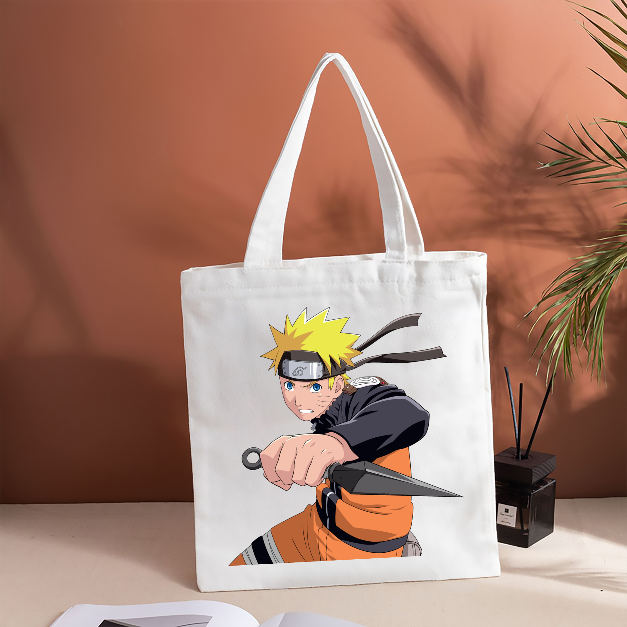 NARUTO -ナルト- うずまき ナルト Uzumaki Naruto 縦型キャンバス生地手提げバッグ　トートバッグ