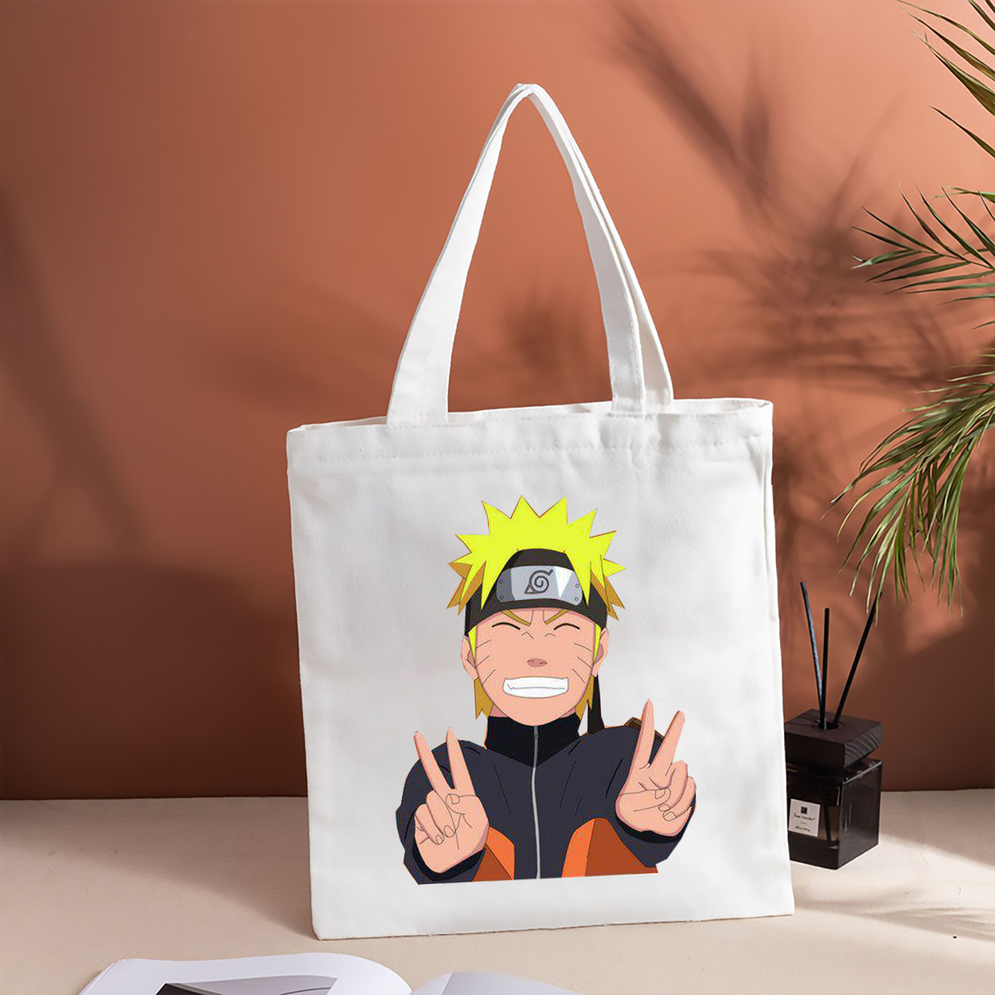 NARUTO -ナルト- うずまき ナルト Uzumaki Naruto 縦型キャンバス生地手提げバッグ　トートバッグ