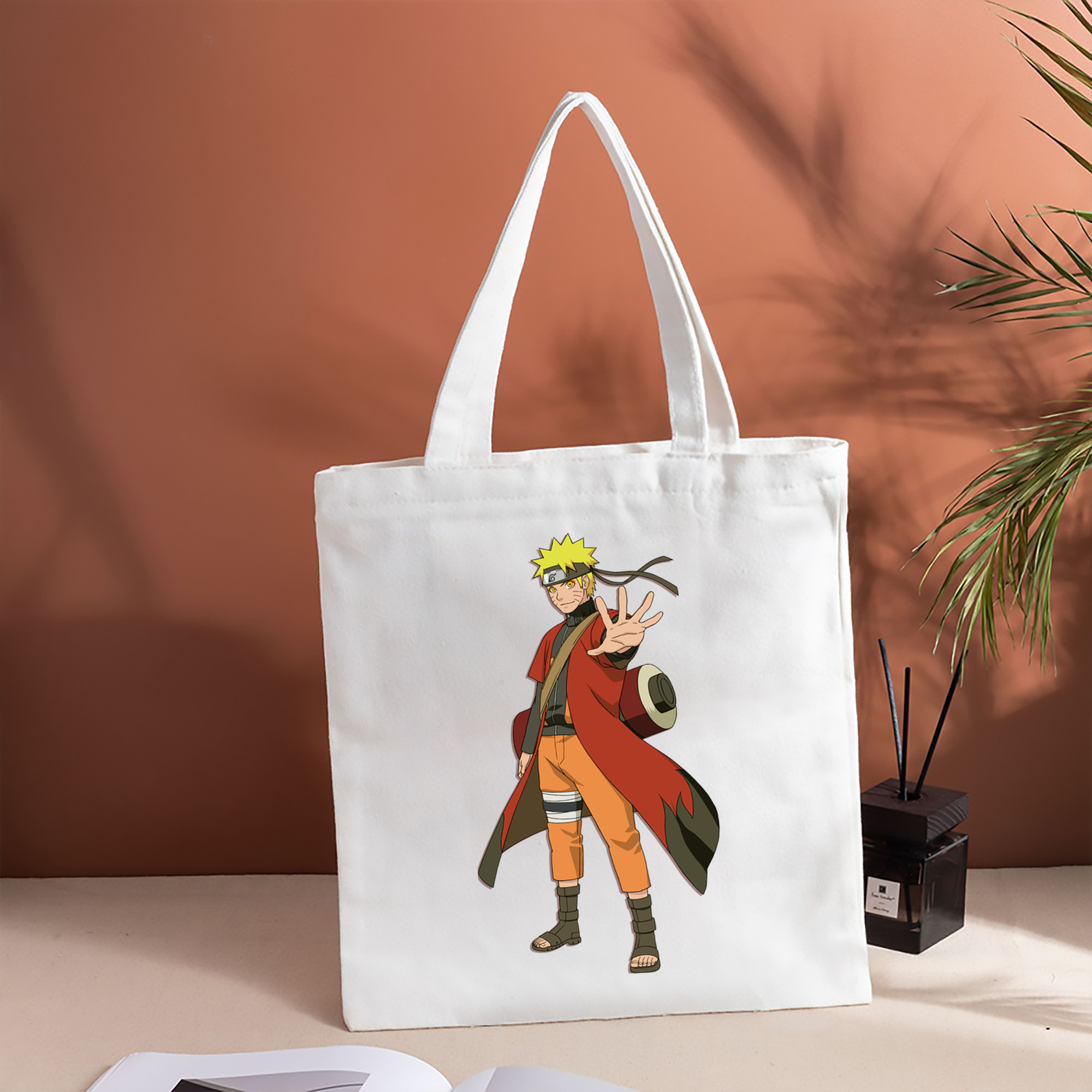 NARUTO -ナルト- うずまき ナルト Uzumaki Naruto 縦型キャンバス生地手提げバッグ　トートバッグ