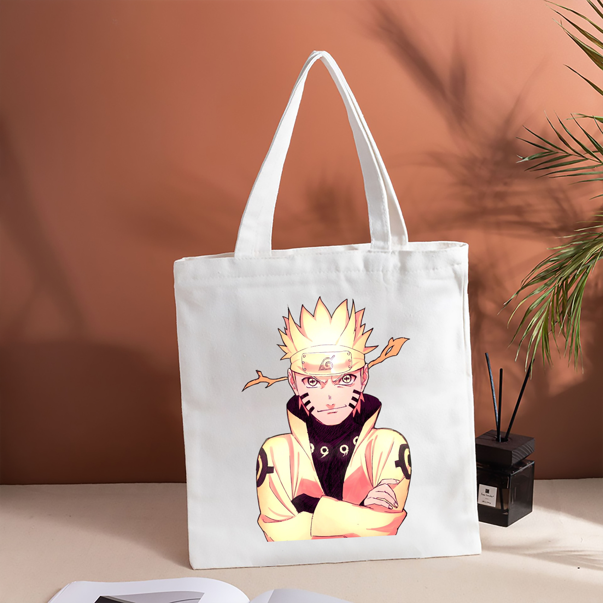 NARUTO -ナルト- うずまき ナルト Uzumaki Naruto 縦型キャンバス生地手提げバッグ　トートバッグ