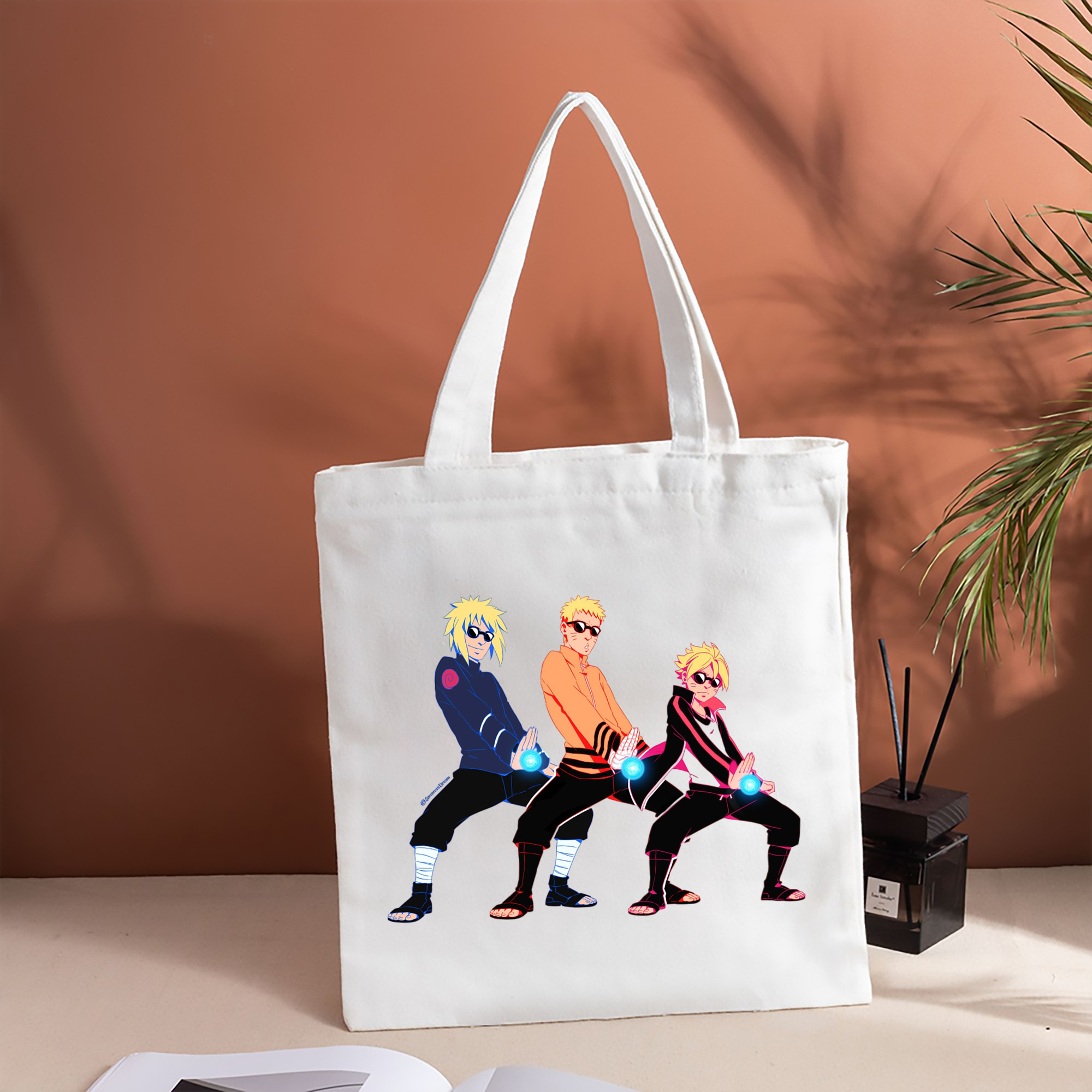 NARUTO -ナルト- うずまき ナルト Uzumaki Naruto 縦型キャンバス生地手提げバッグ　トートバッグ