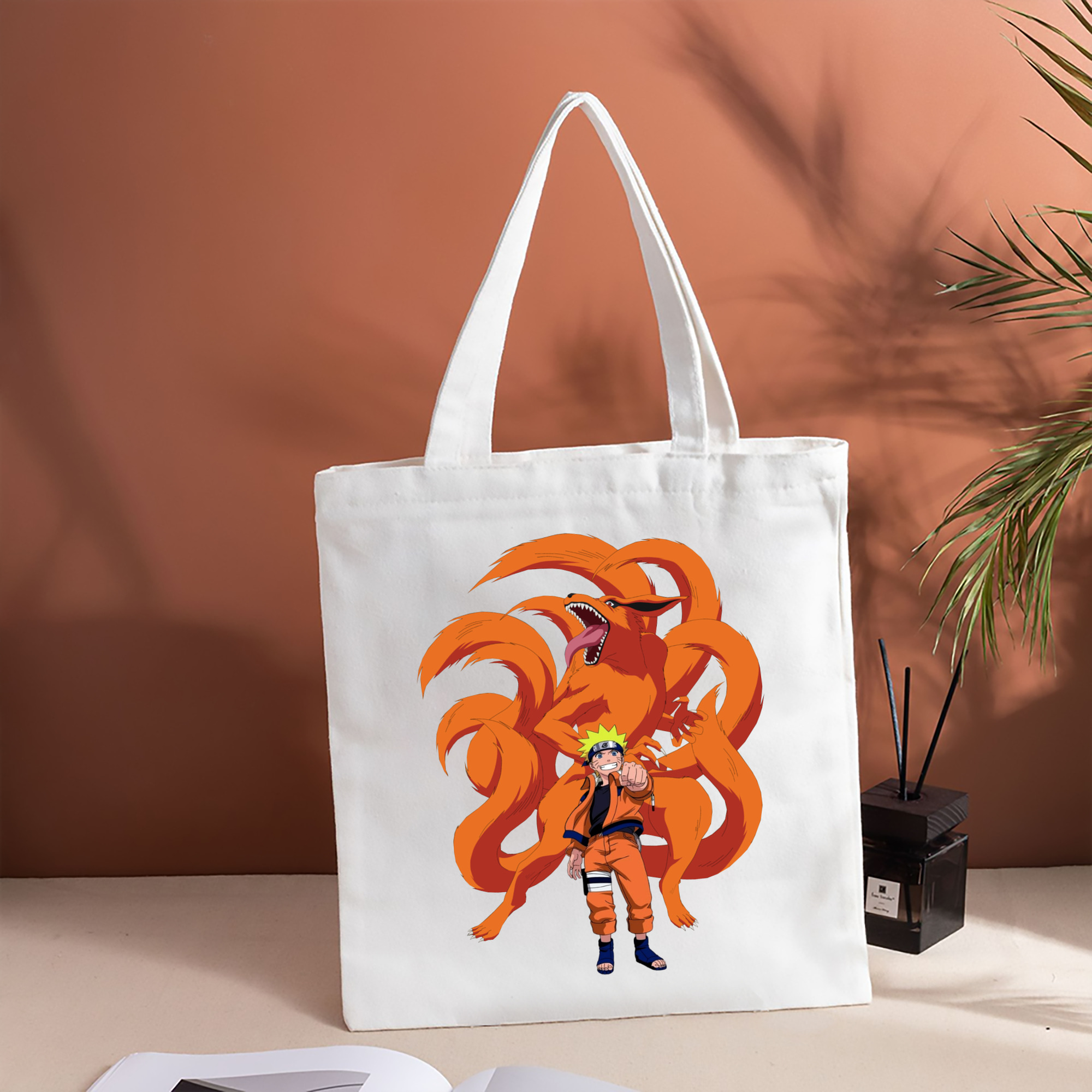 NARUTO -ナルト- うずまき ナルト Uzumaki Naruto 縦型キャンバス生地手提げバッグ　トートバッグ