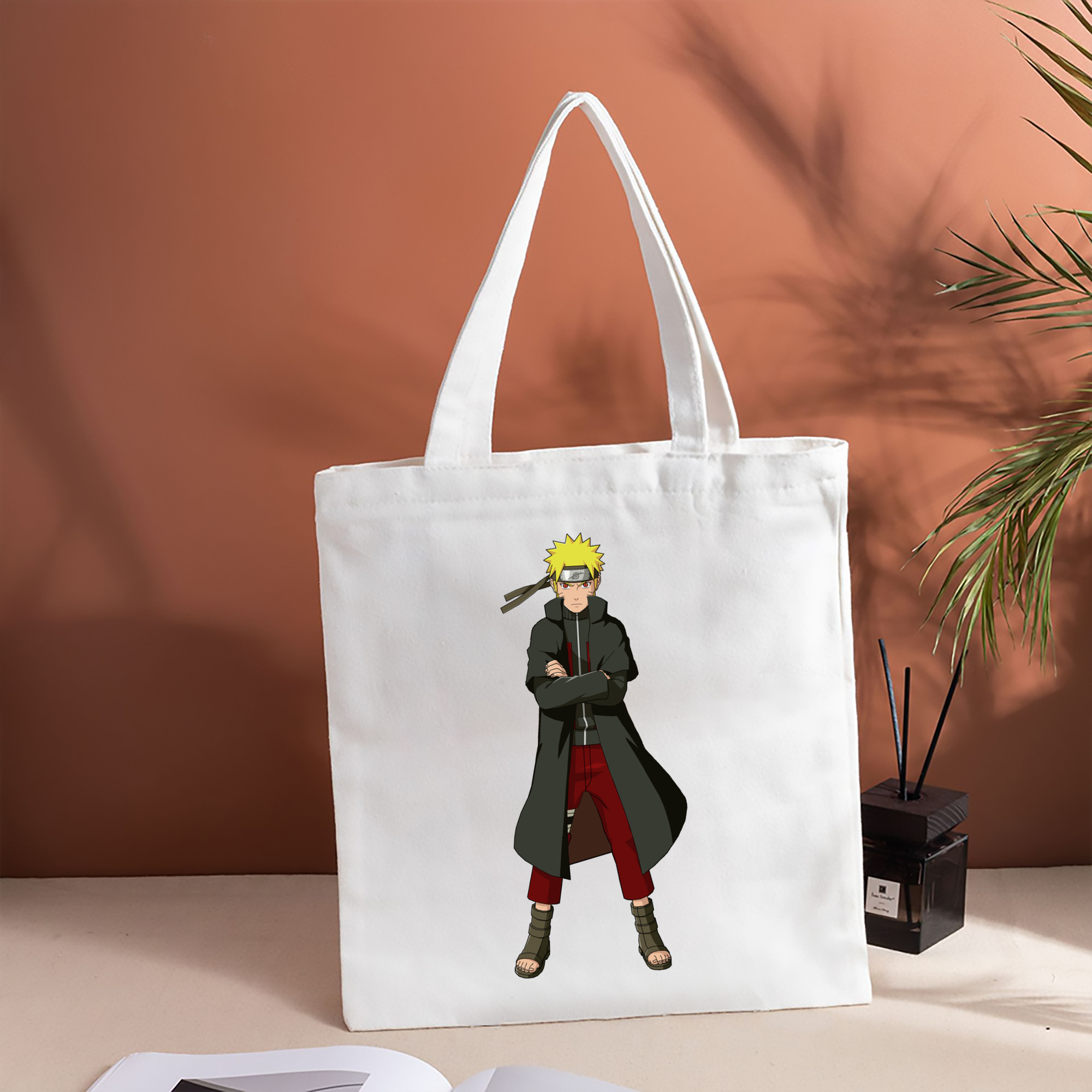 NARUTO -ナルト- うずまき ナルト Uzumaki Naruto 縦型キャンバス生地手提げバッグ　トートバッグ