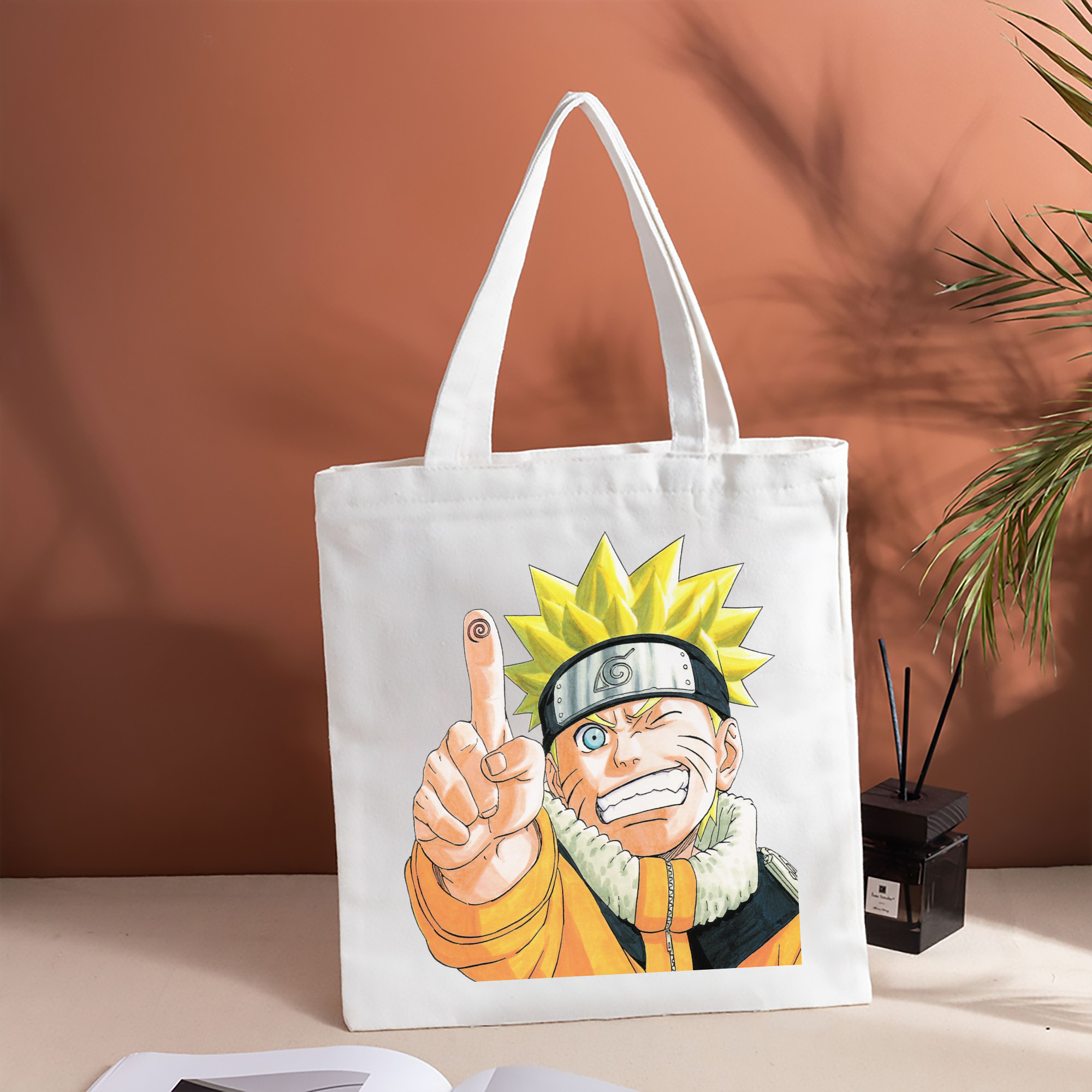 NARUTO -ナルト- うずまき ナルト Uzumaki Naruto 縦型キャンバス生地手提げバッグ　トートバッグ
