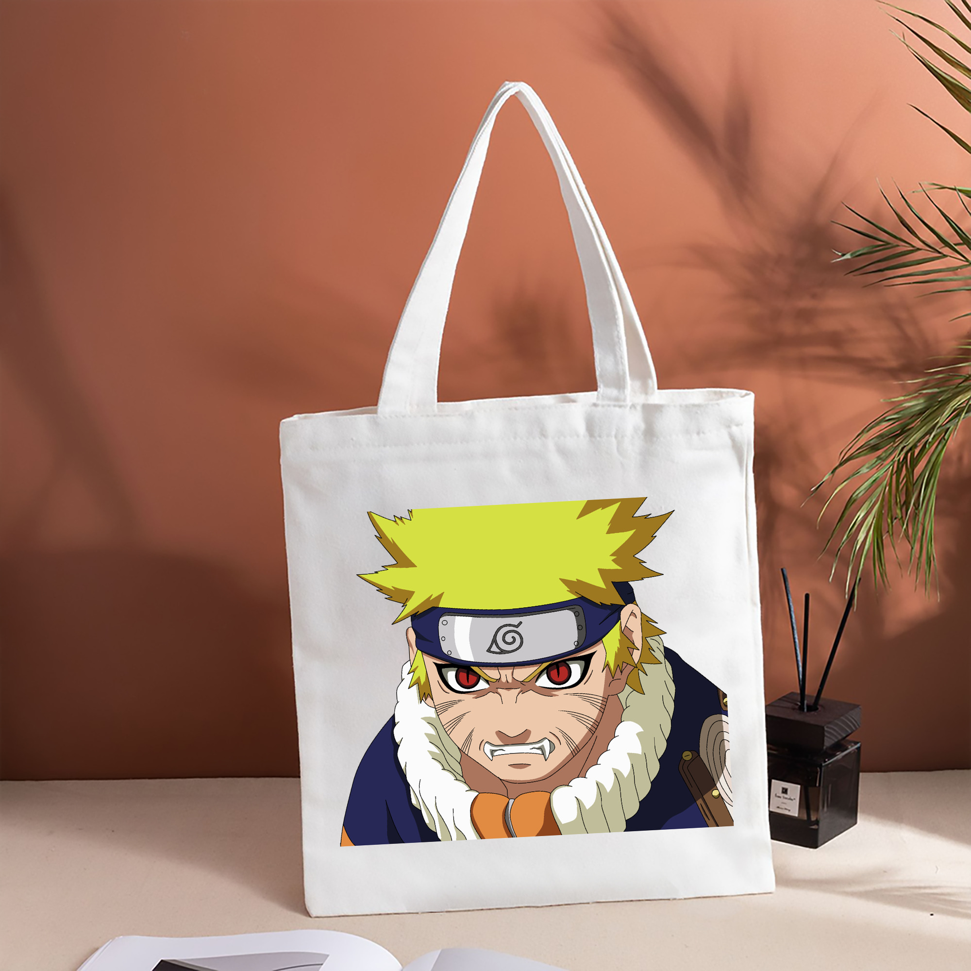 NARUTO -ナルト- うずまき ナルト Uzumaki Naruto 縦型キャンバス生地手提げバッグ　トートバッグ