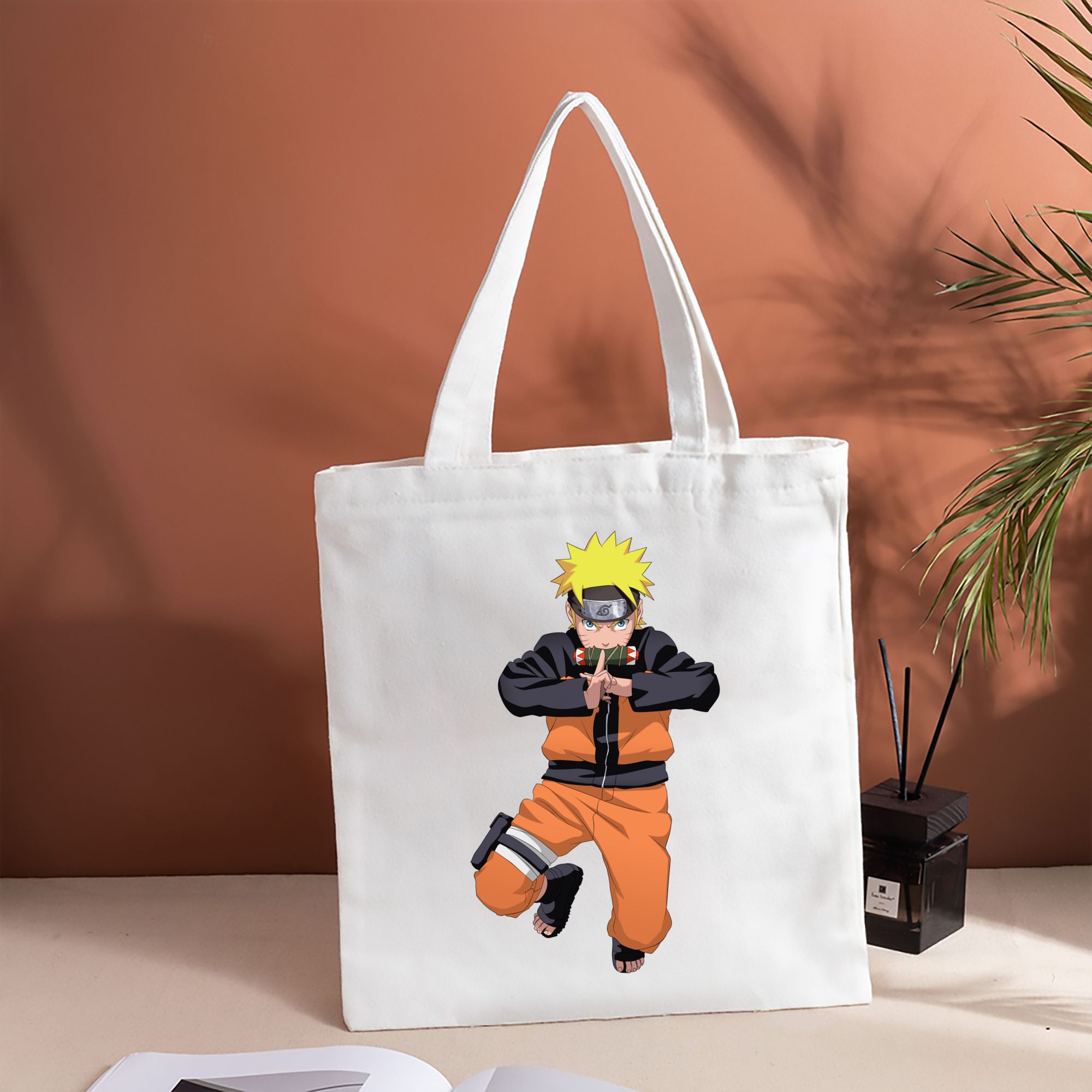 NARUTO -ナルト- うずまき ナルト Uzumaki Naruto 縦型キャンバス生地手提げバッグ　トートバッグ