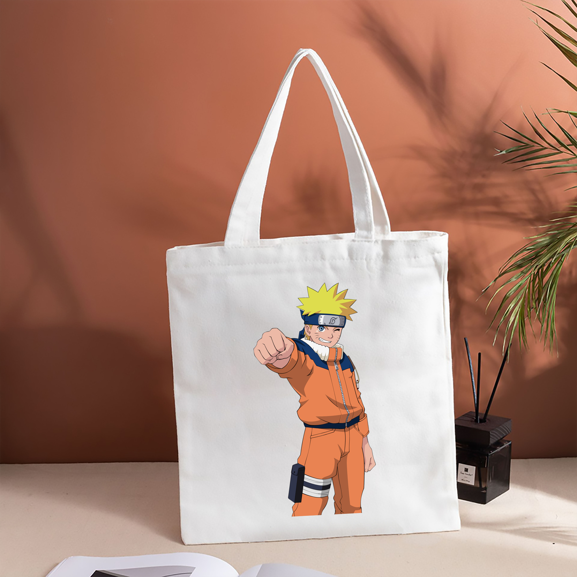 NARUTO -ナルト- うずまき ナルト Uzumaki Naruto 縦型キャンバス生地手提げバッグ　トートバッグ