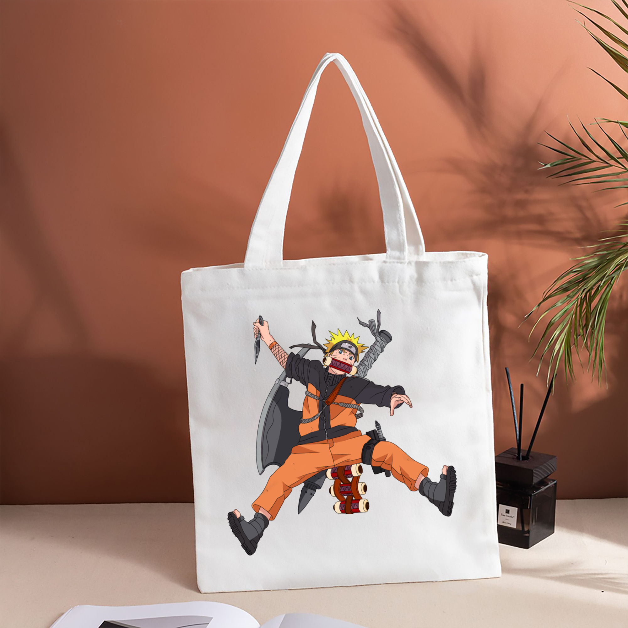 NARUTO -ナルト- うずまき ナルト Uzumaki Naruto 縦型キャンバス生地手提げバッグ　トートバッグ
