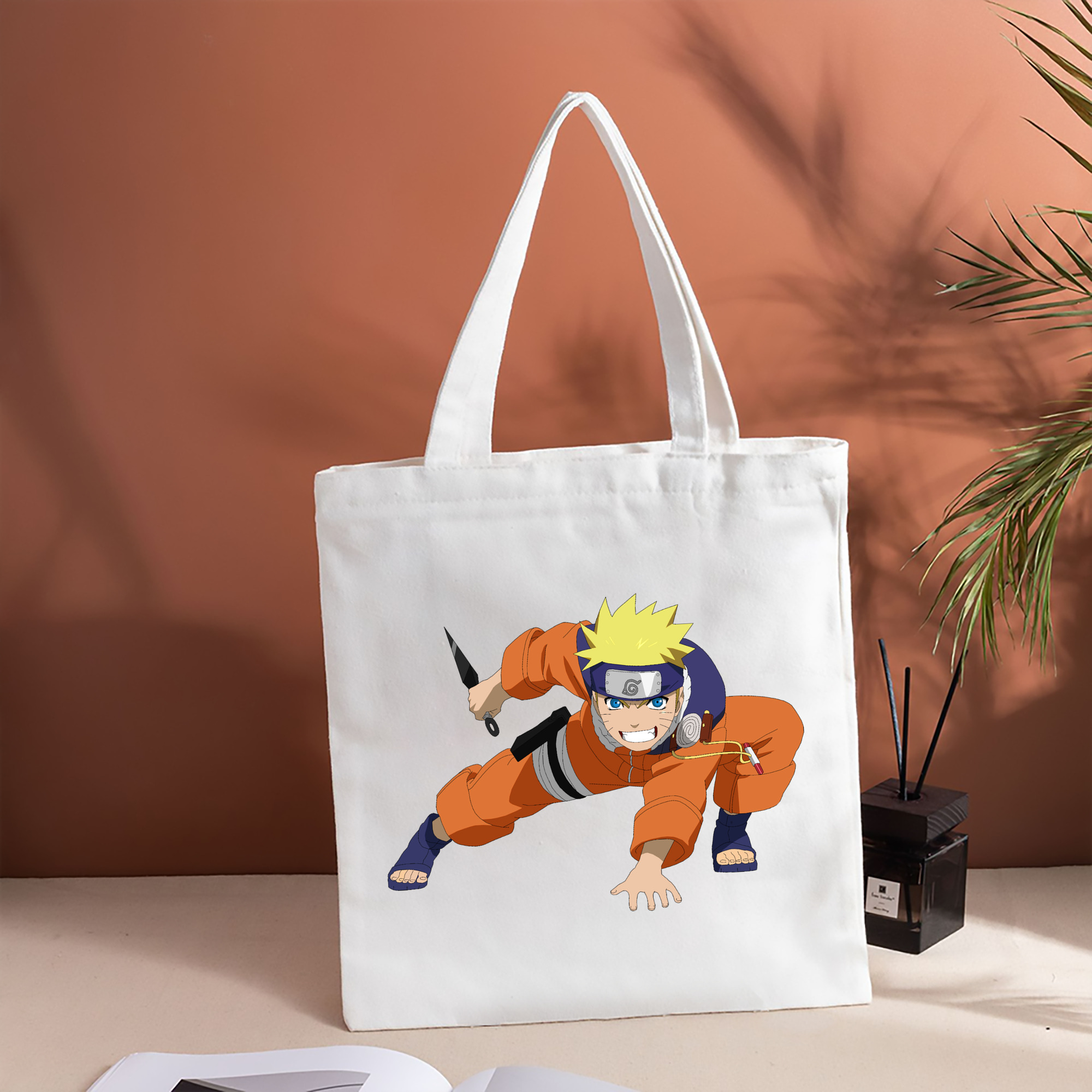 NARUTO -ナルト- うずまき ナルト Uzumaki Naruto 縦型キャンバス生地手提げバッグ　トートバッグ