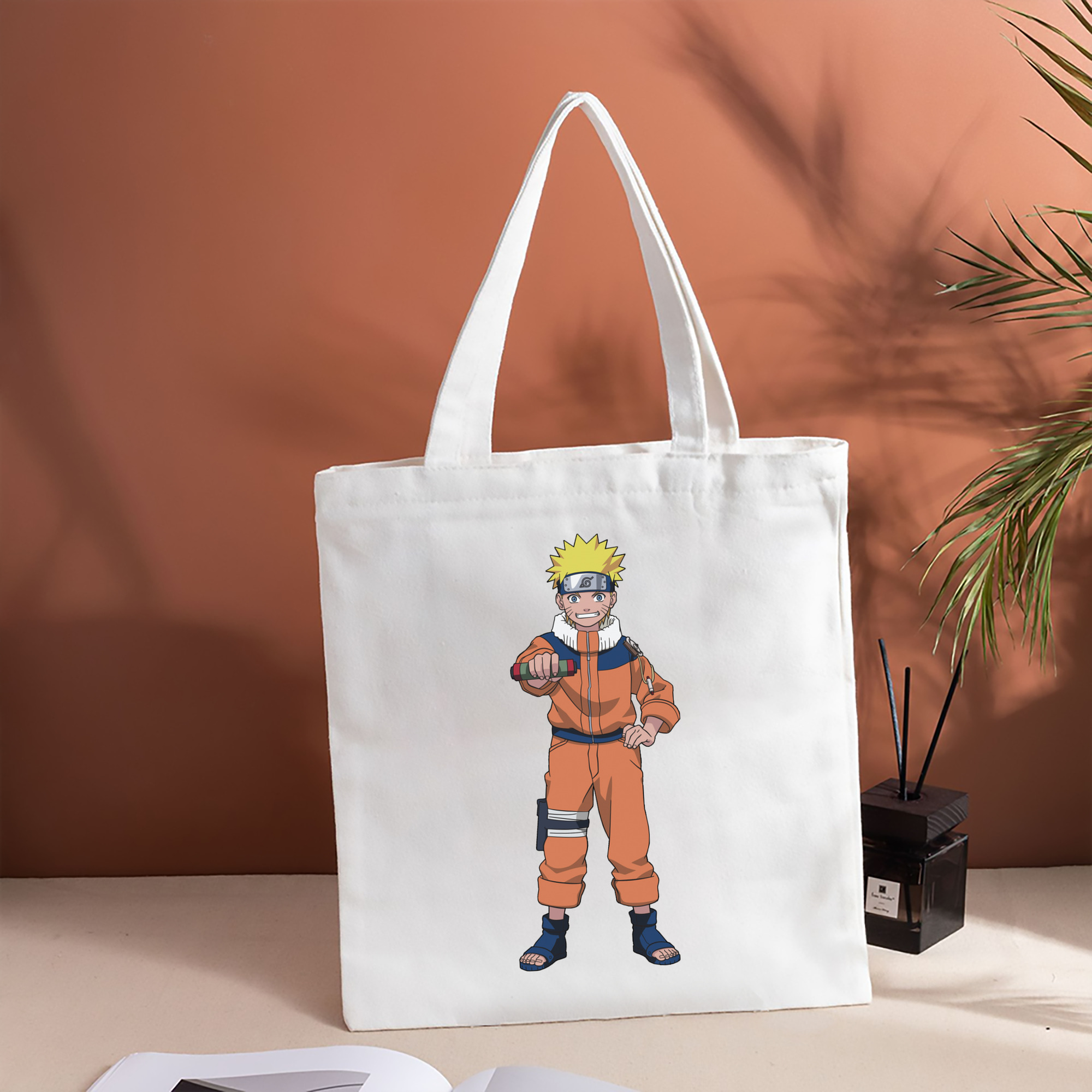 NARUTO -ナルト- うずまき ナルト Uzumaki Naruto 縦型キャンバス生地手提げバッグ　トートバッグ