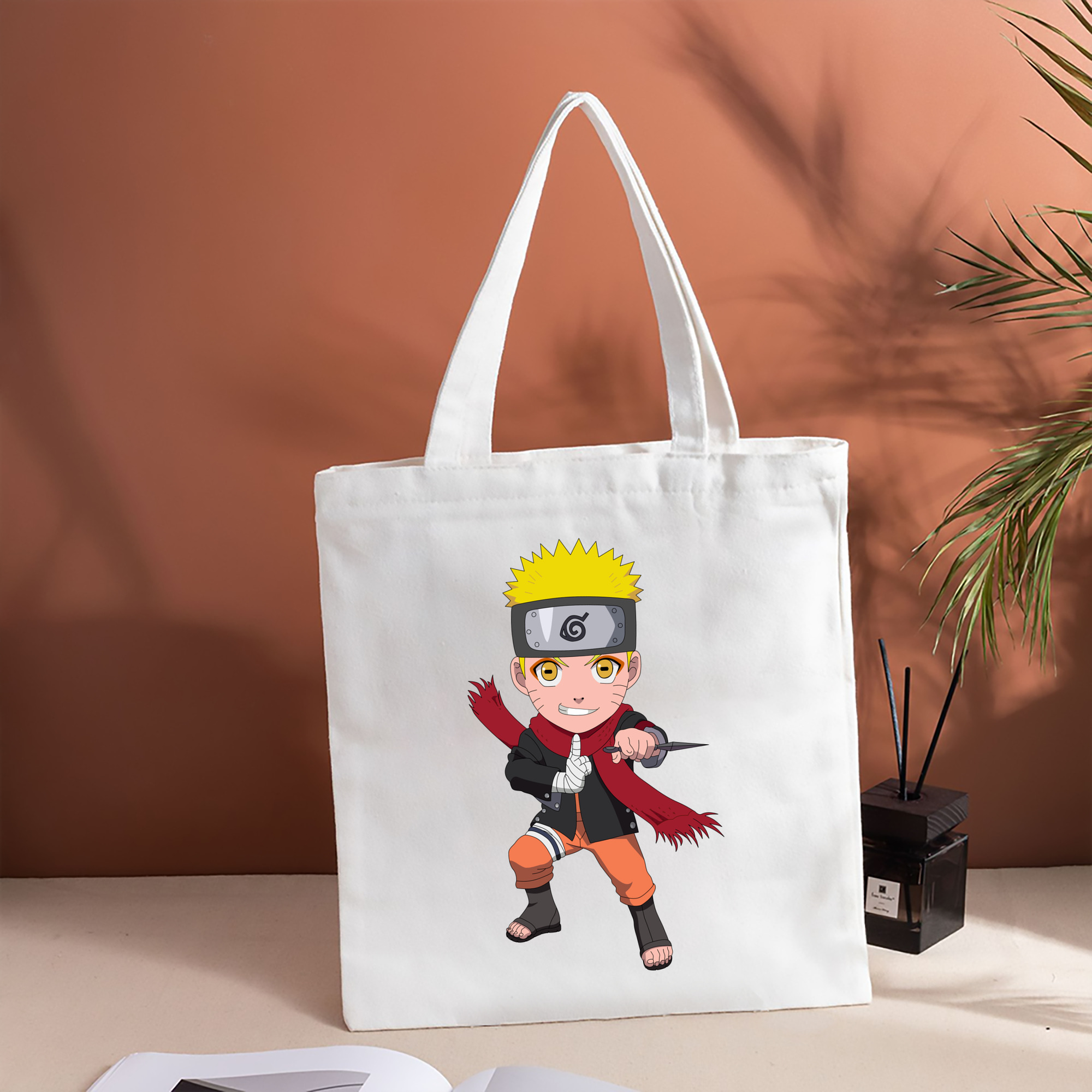 NARUTO -ナルト- うずまき ナルト Uzumaki Naruto 縦型キャンバス生地手提げバッグ　トートバッグ