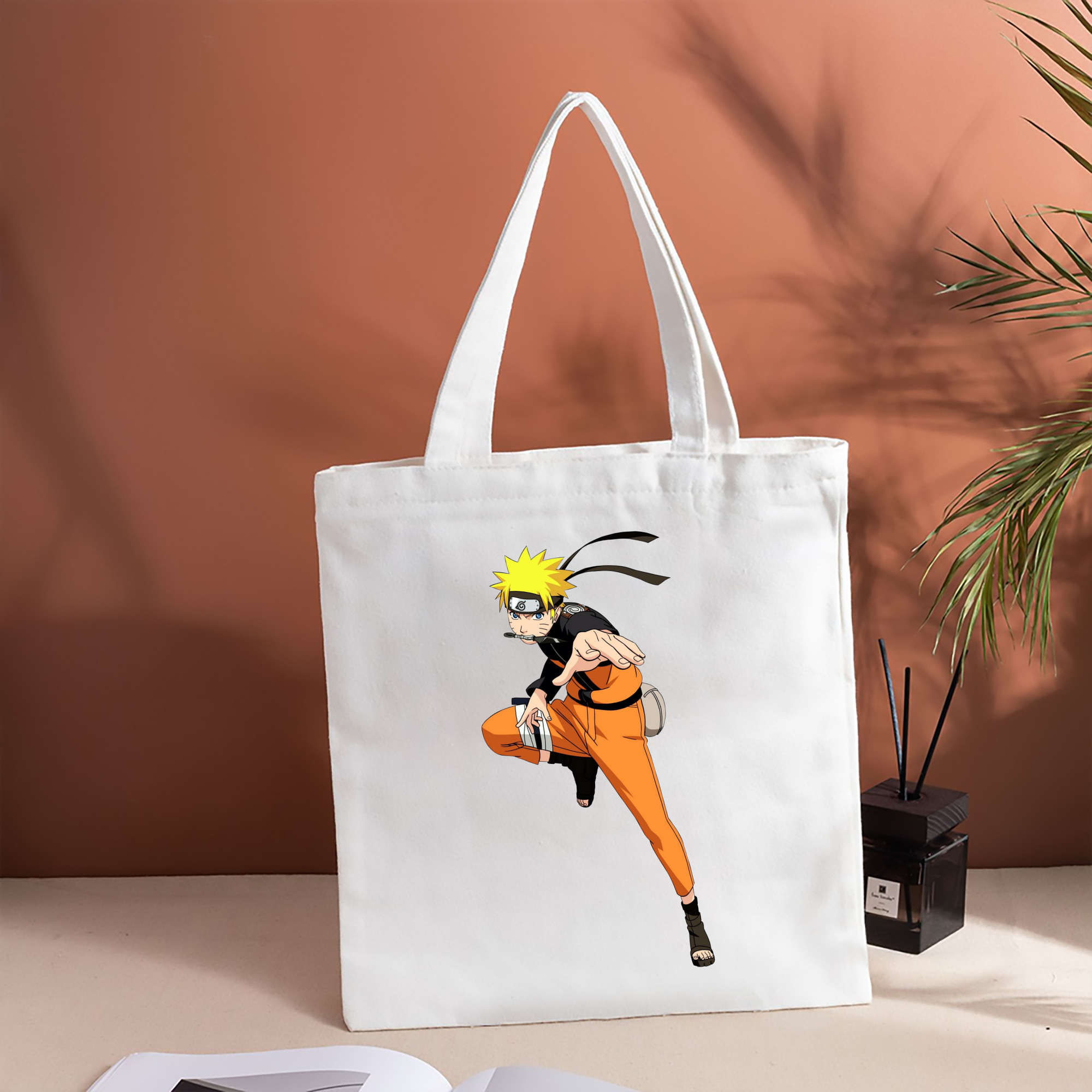 NARUTO -ナルト- うずまき ナルト Uzumaki Naruto 縦型キャンバス生地手提げバッグ　トートバッグ