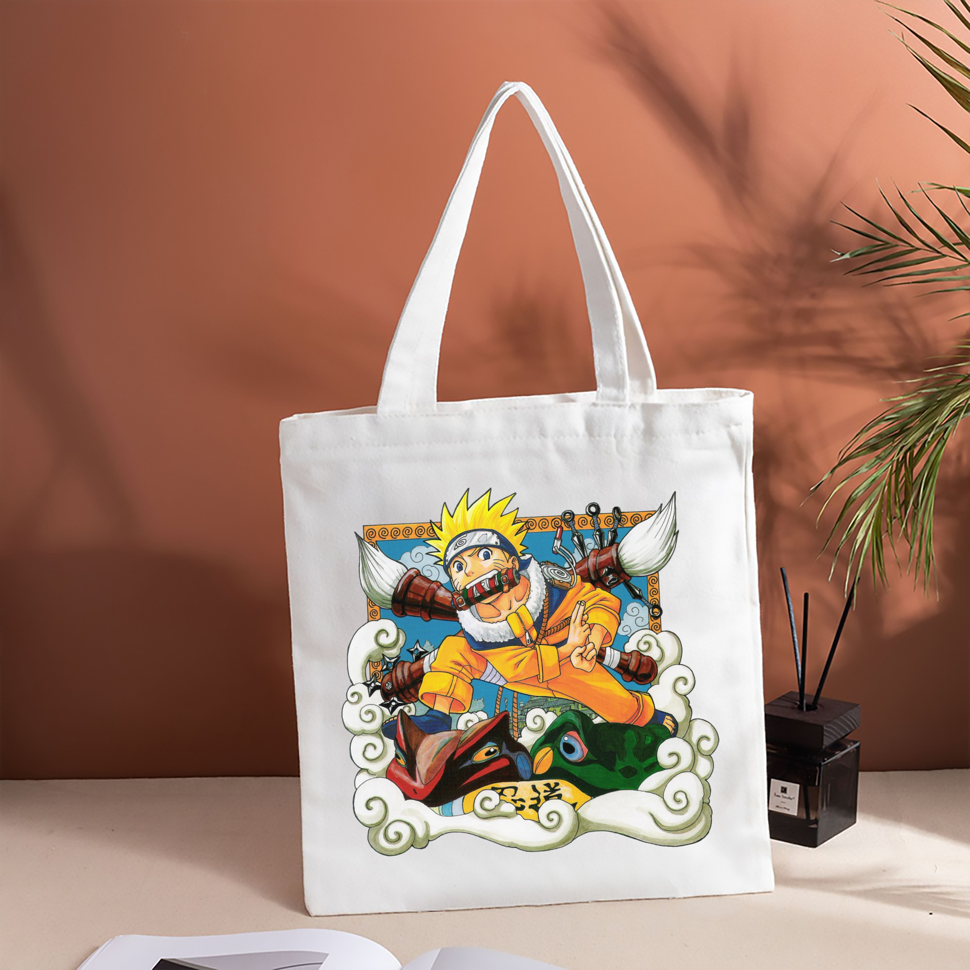 NARUTO -ナルト- うずまき ナルト Uzumaki Naruto 縦型キャンバス生地手提げバッグ　トートバッグ