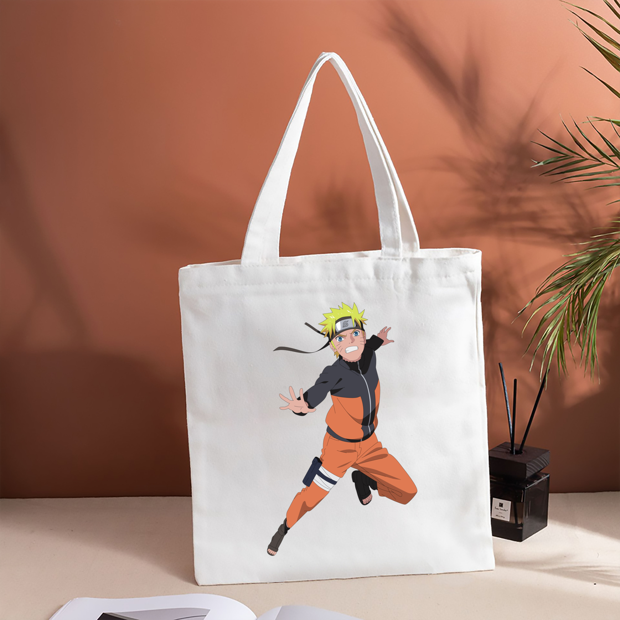 NARUTO -ナルト- うずまき ナルト Uzumaki Naruto 縦型キャンバス生地手提げバッグ　トートバッグ