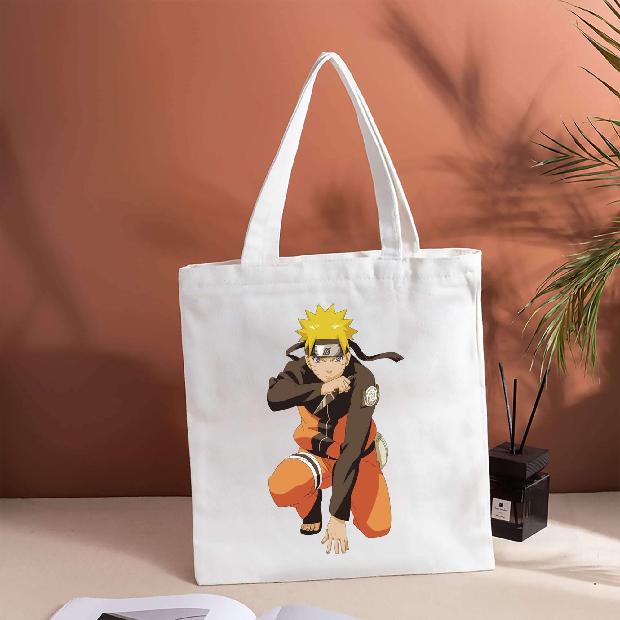 NARUTO -ナルト- うずまき ナルト Uzumaki Naruto 縦型キャンバス生地手提げバッグ　トートバッグ