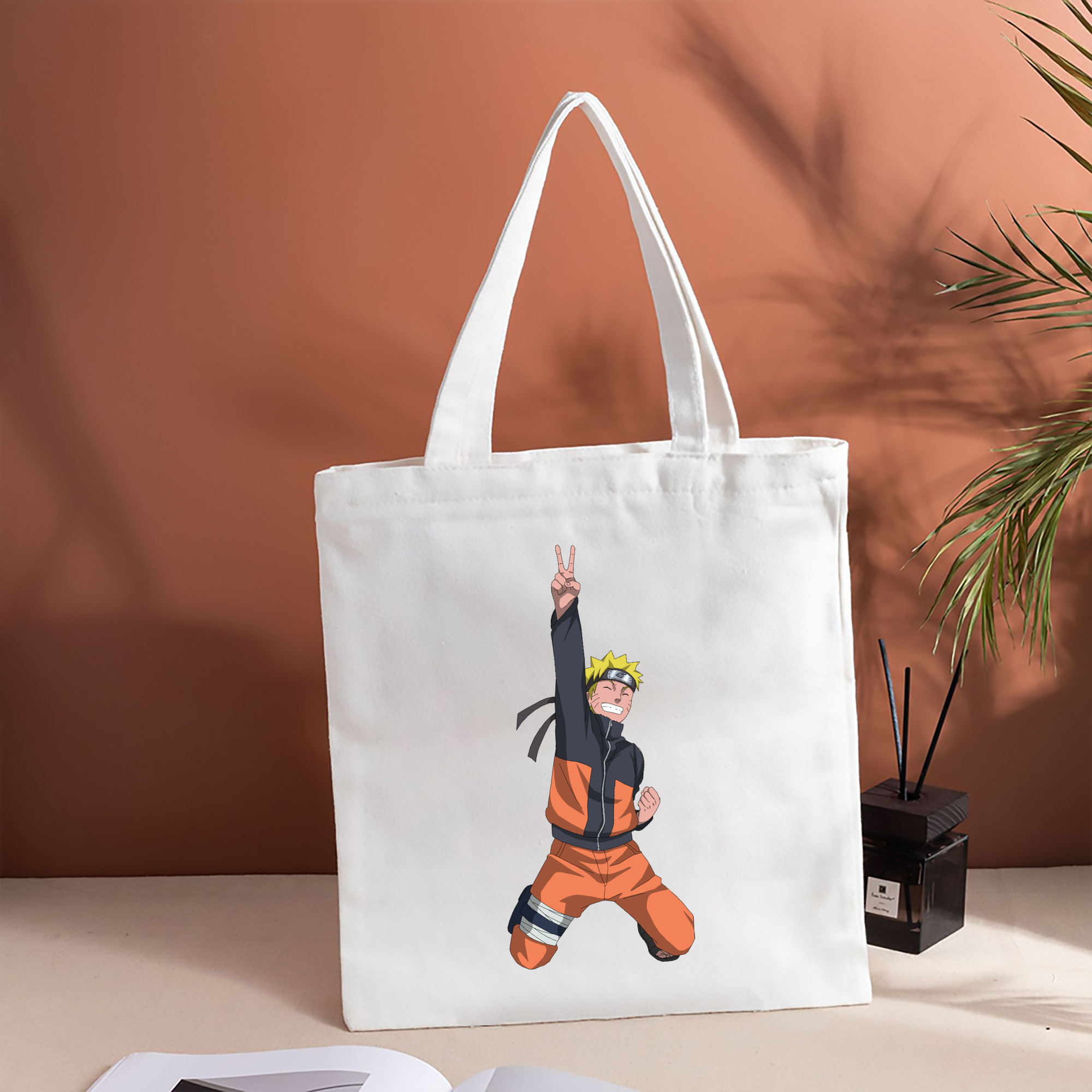 NARUTO -ナルト- うずまき ナルト Uzumaki Naruto 縦型キャンバス生地手提げバッグ　トートバッグ