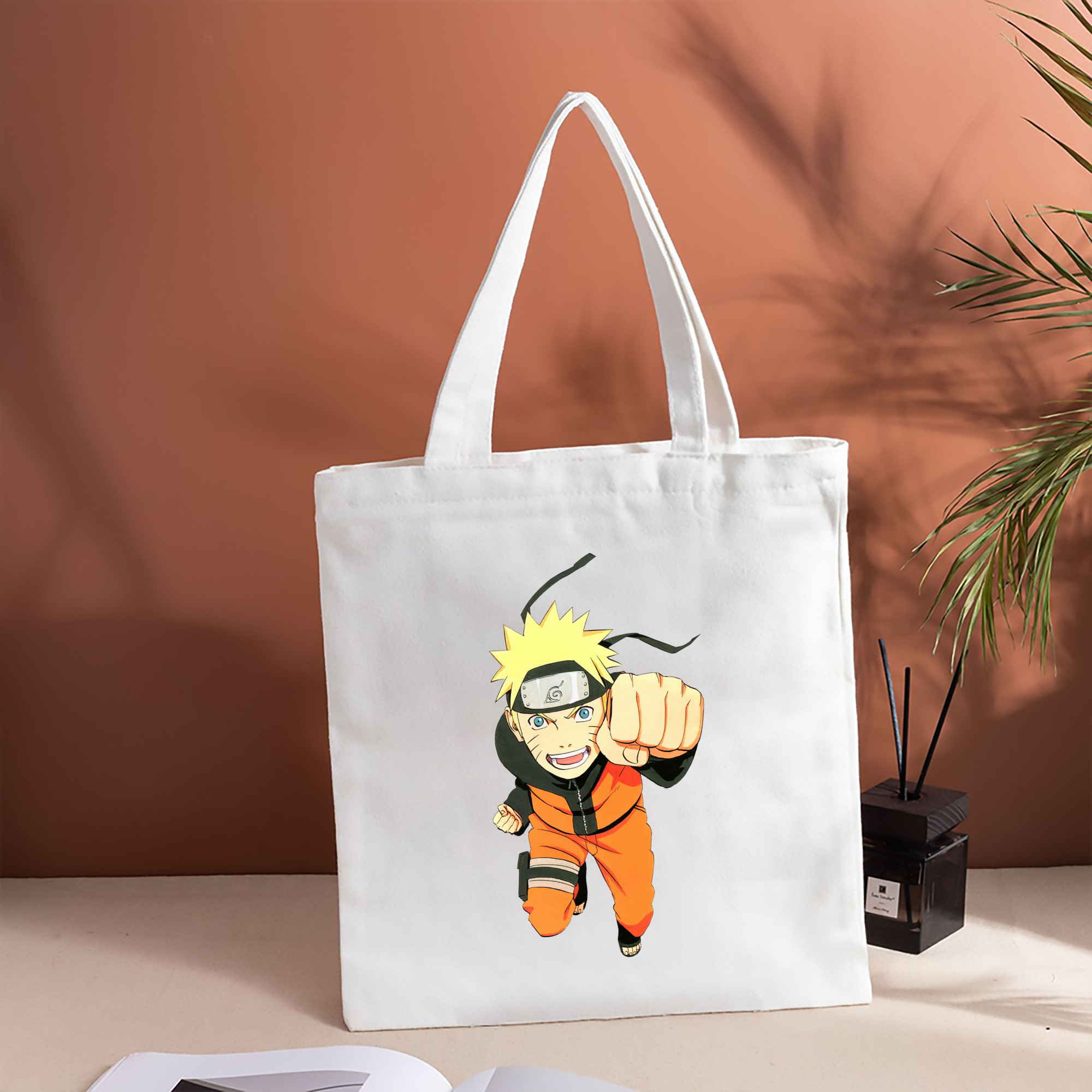 NARUTO -ナルト- うずまき ナルト Uzumaki Naruto 縦型キャンバス生地手提げバッグ　トートバッグ