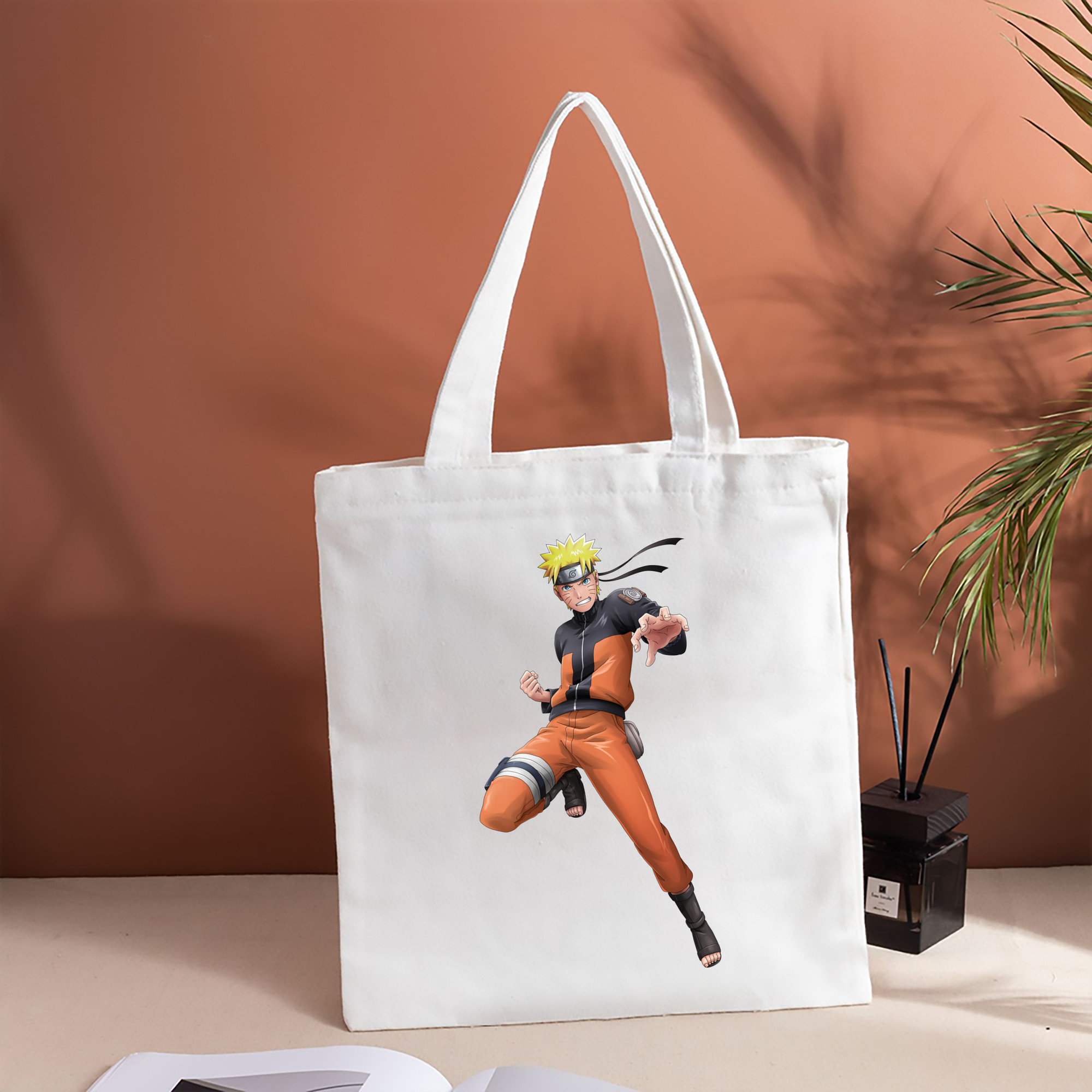 NARUTO -ナルト- うずまき ナルト Uzumaki Naruto 縦型キャンバス生地手提げバッグ　トートバッグ